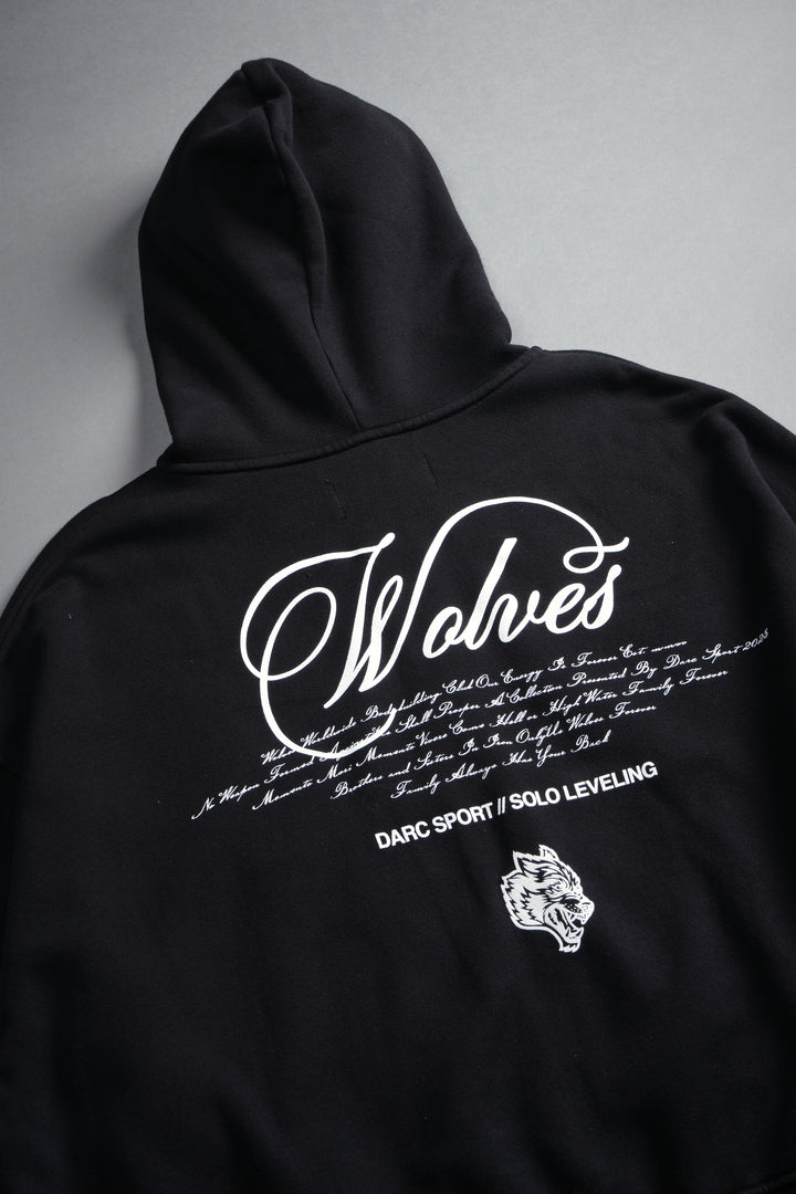 Arise Vex Double Zip Hoodie in Black