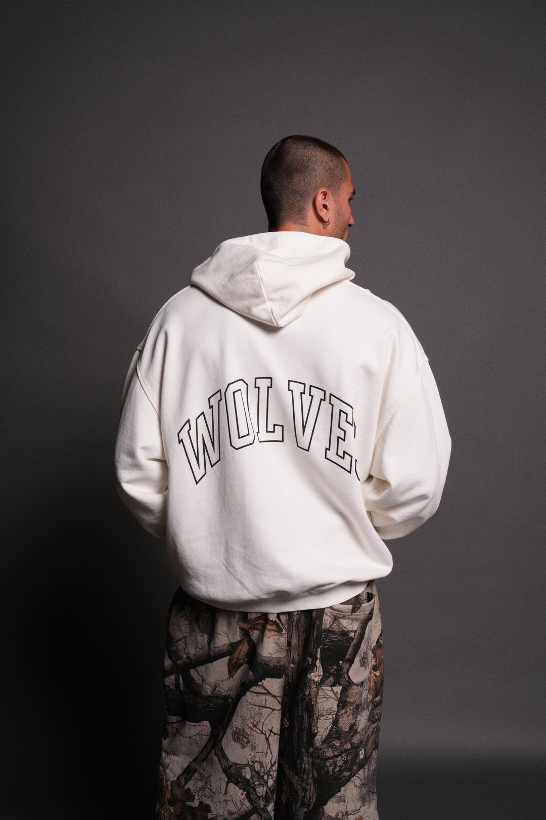 Enraged "Grunge" Hoodie in Cream