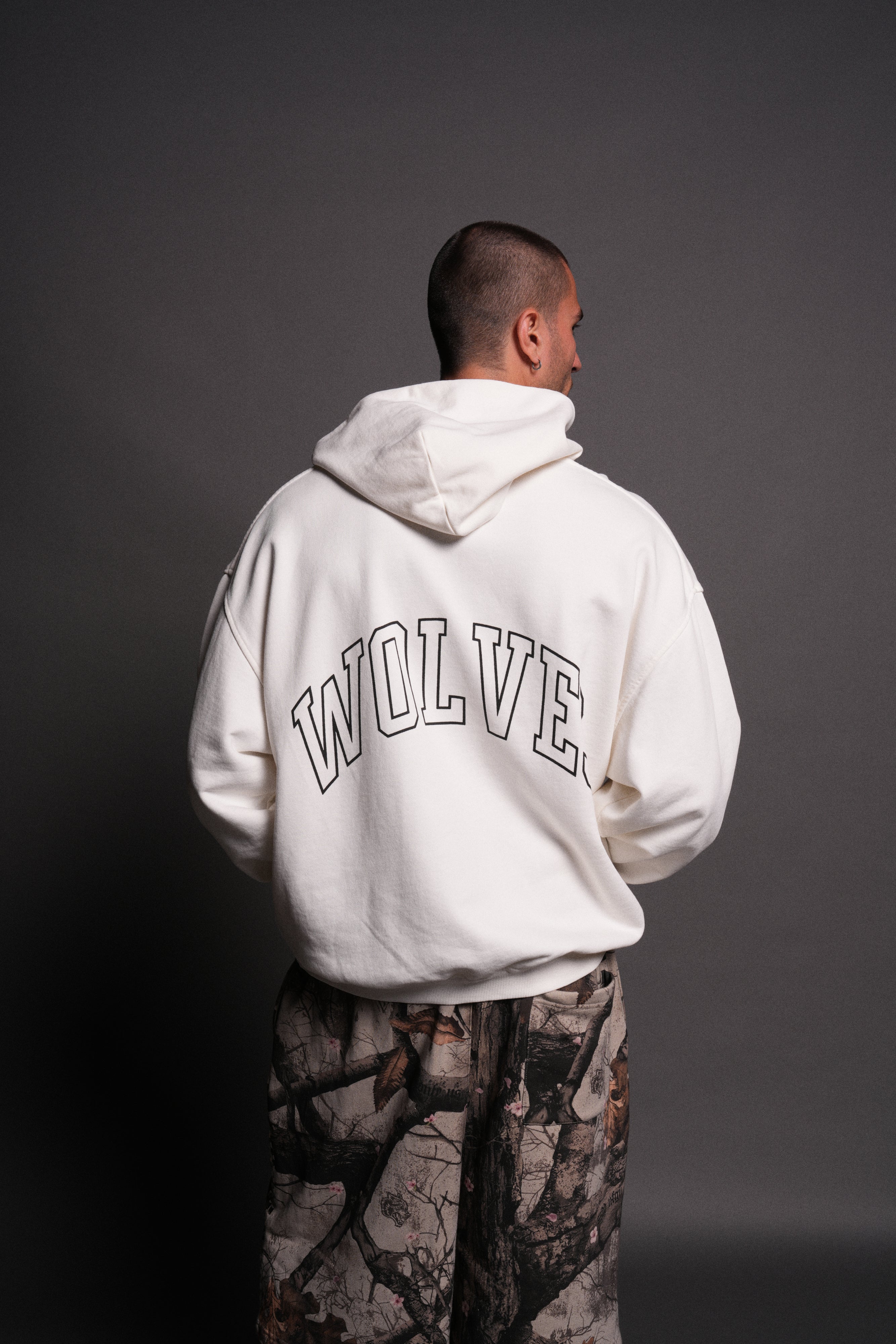 Enraged "Grunge" Hoodie in Cream