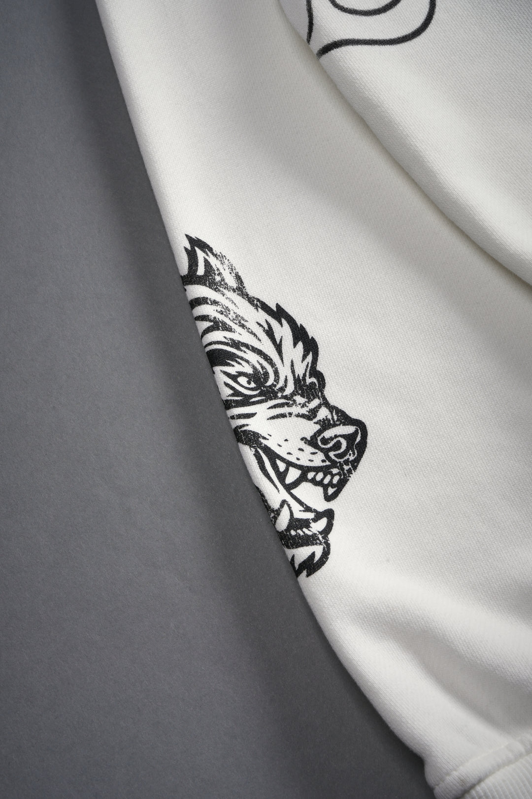 S-Rank Vex Double Zip Hoodie in Cream