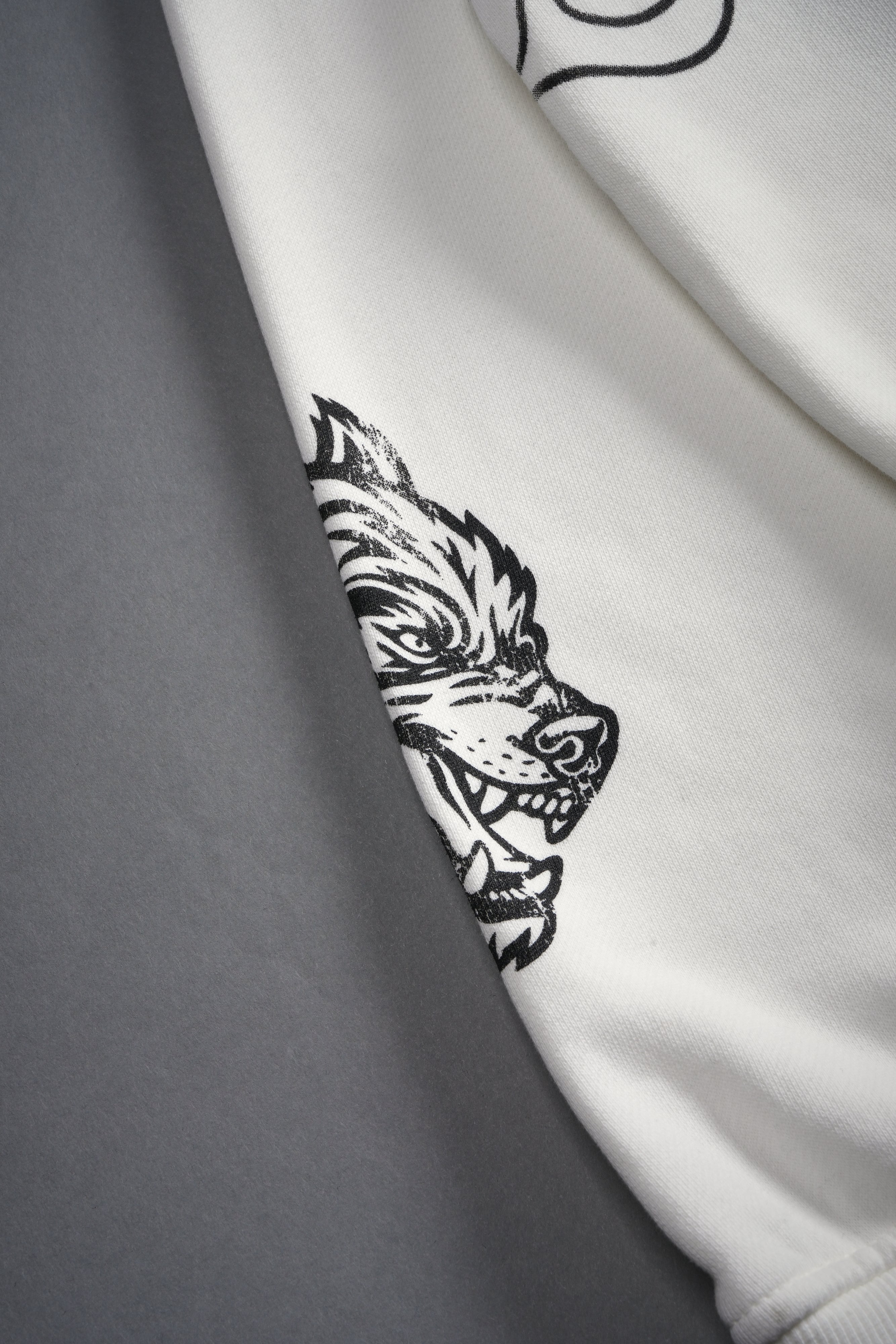 S-Rank Vex Double Zip Hoodie in Cream