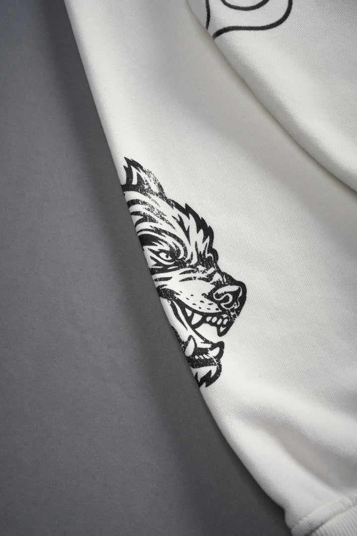 S-Rank Vex Double Zip Hoodie in Cream