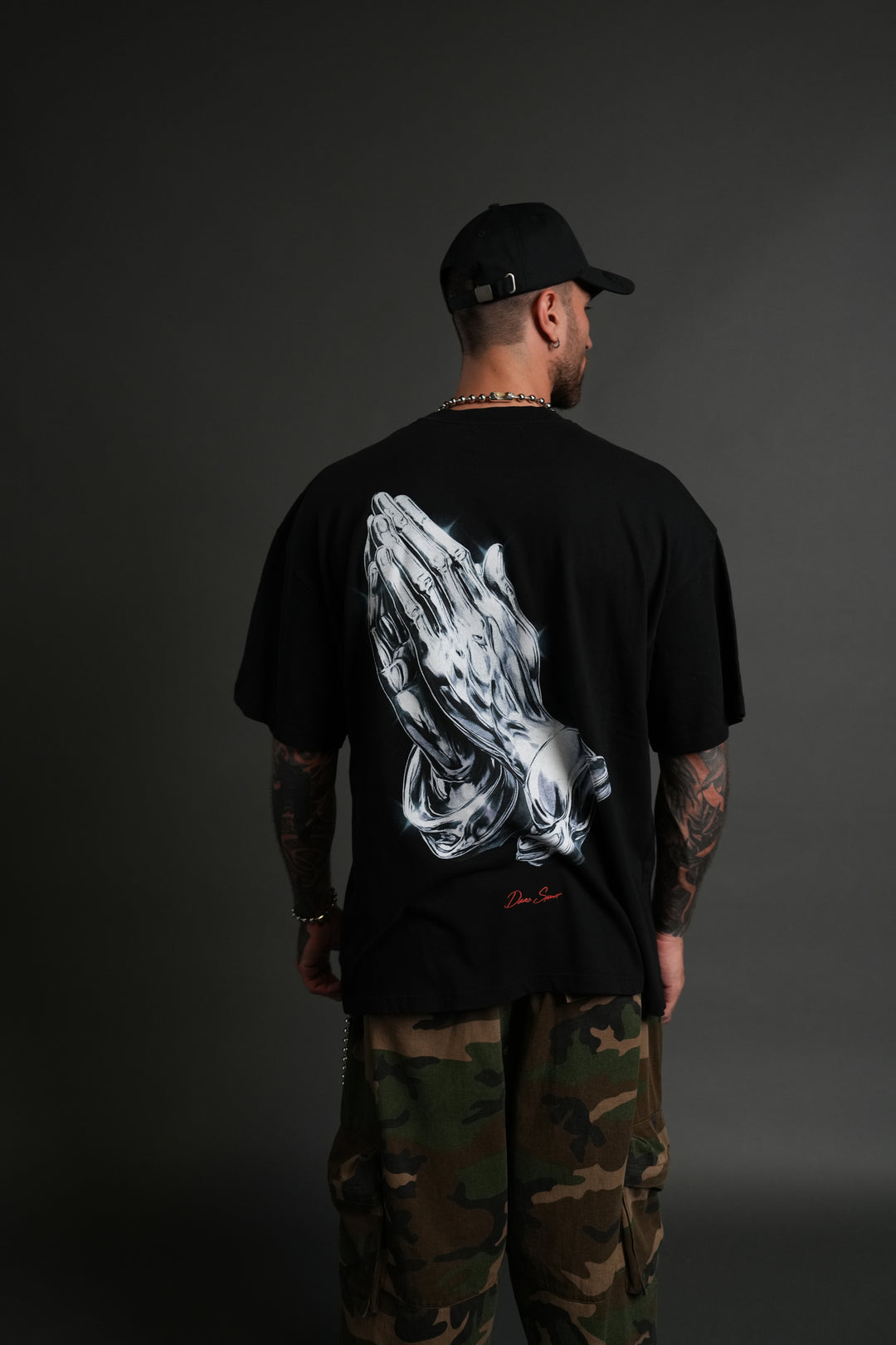 Chrome Sacrifice "Premium" Oversized Tee in Black