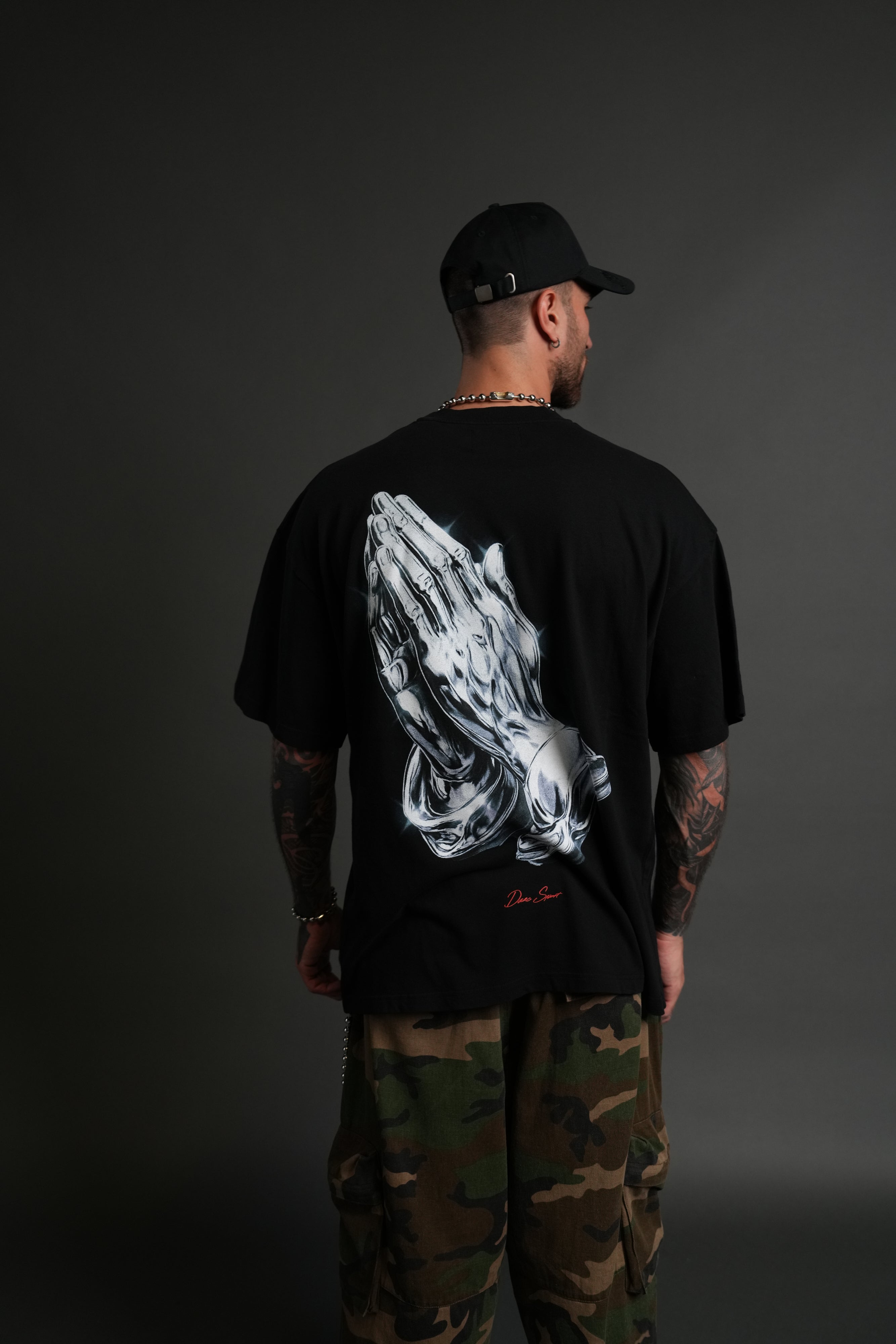 Chrome Sacrifice "Premium" Oversized Tee in Black