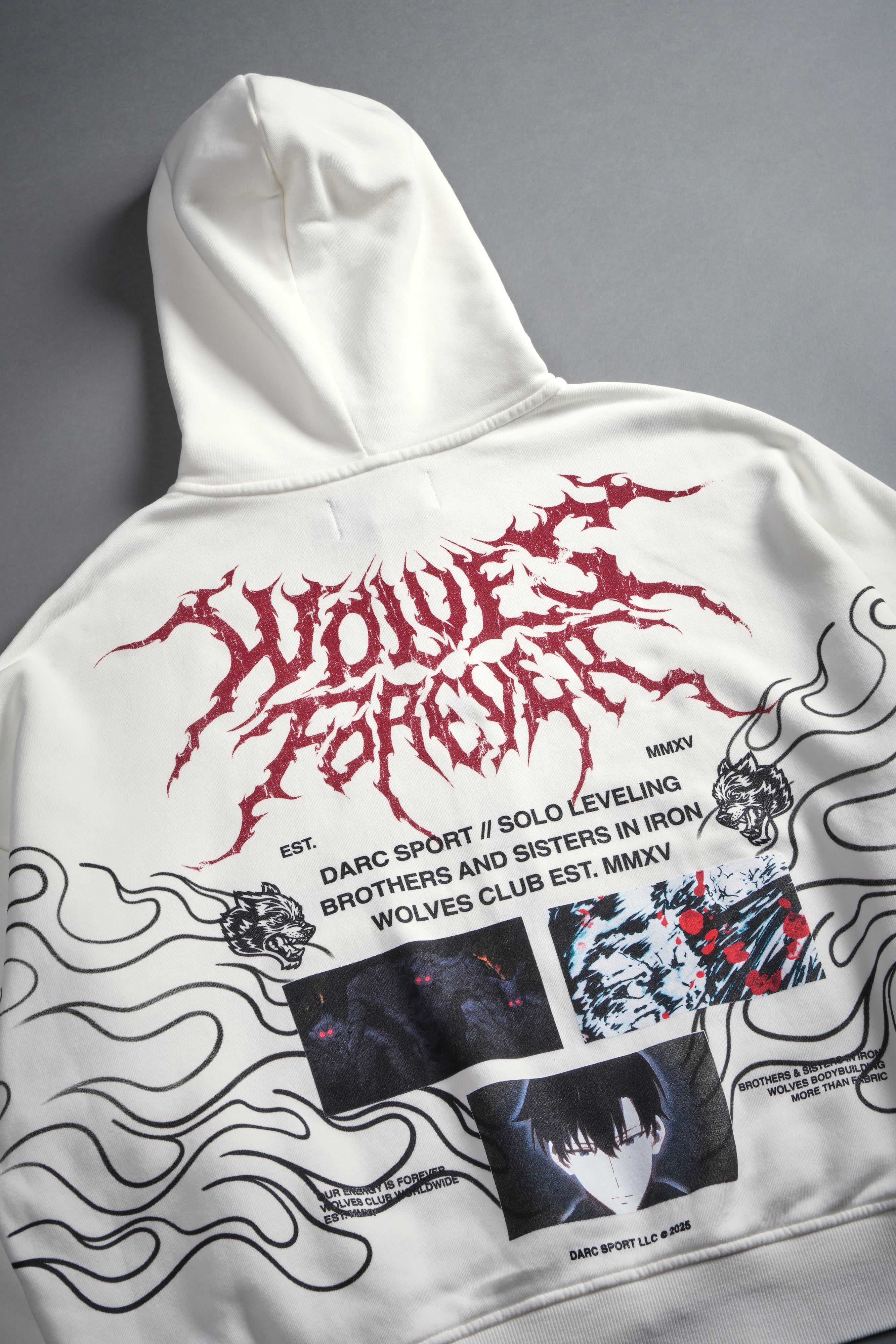 S-Rank Vex Double Zip Hoodie in Cream