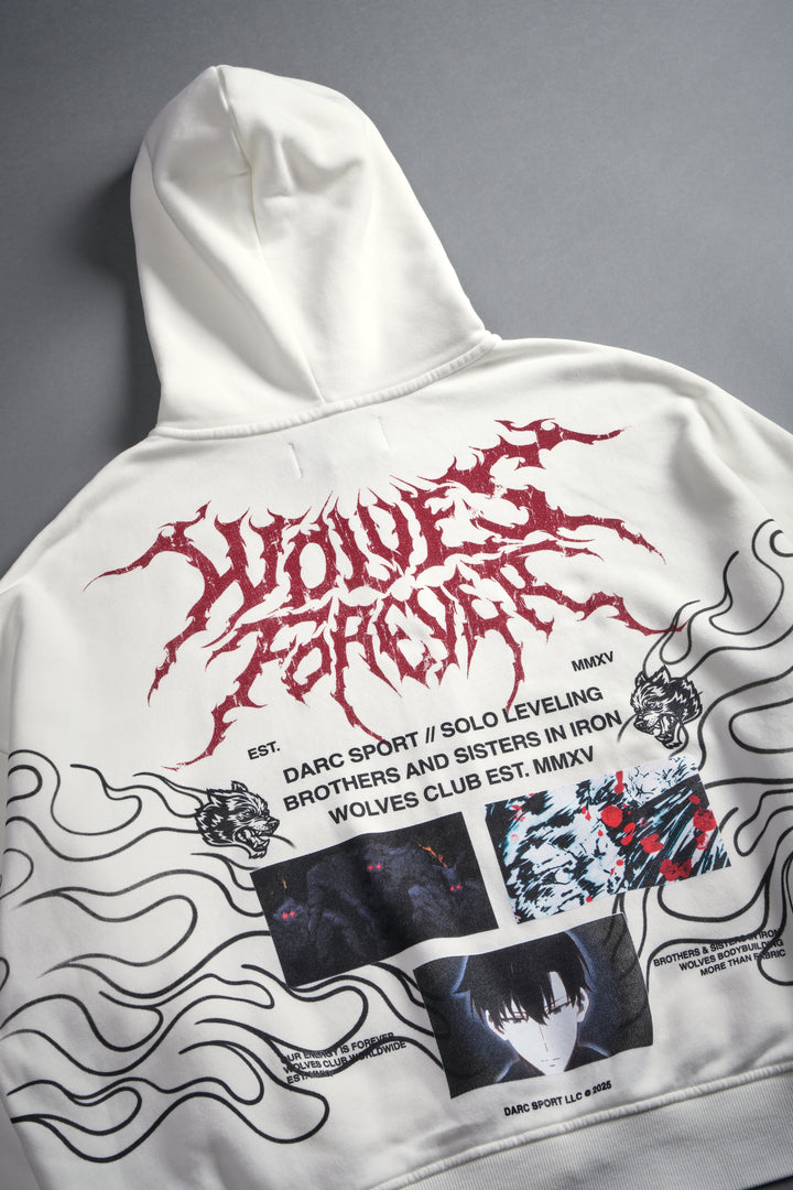 S-Rank Vex Double Zip Hoodie in Cream
