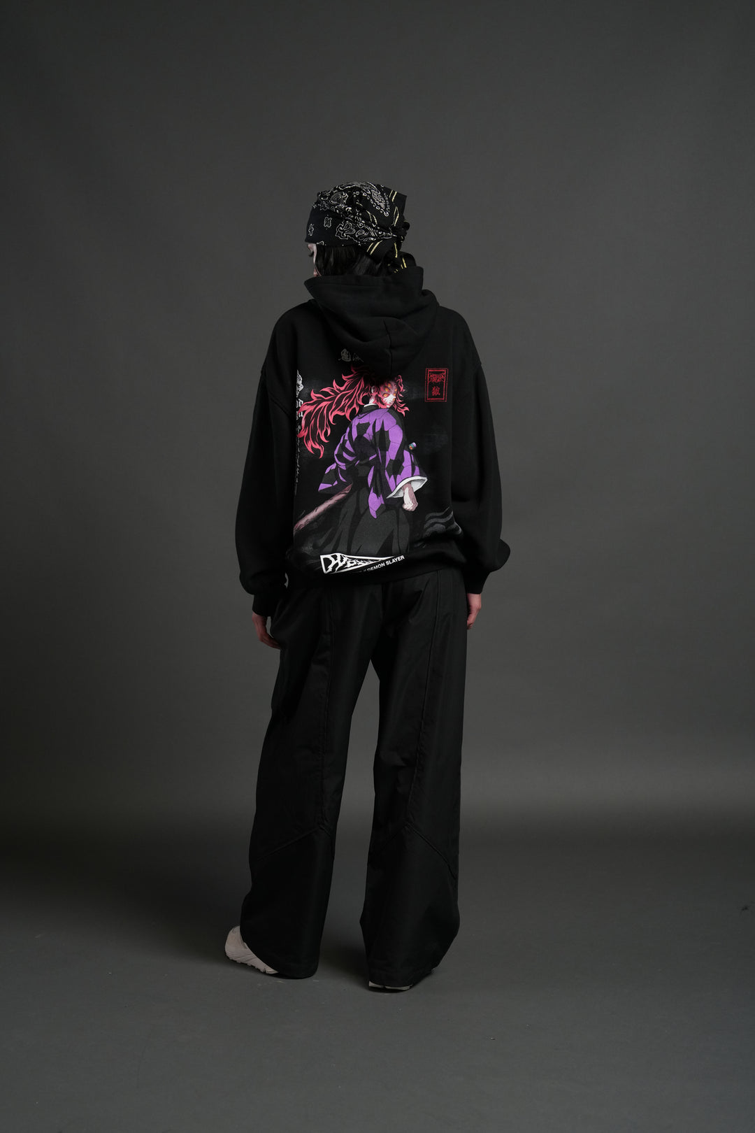 Kokushibo "Side-By-Side" Pierce Hoodie in Black