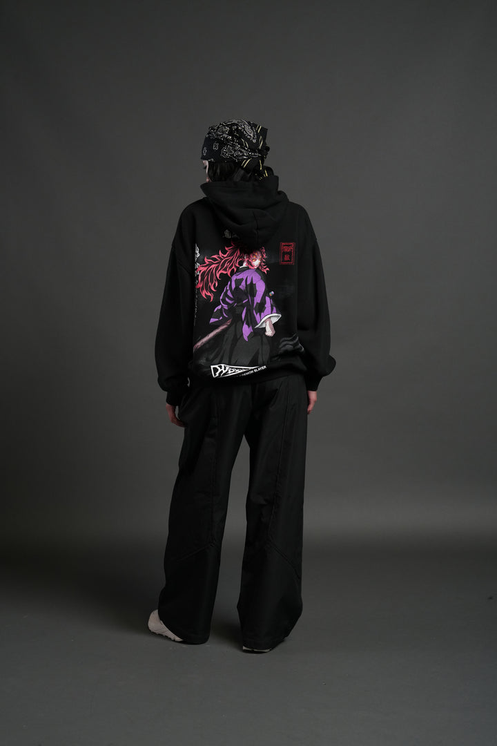 Kokushibo "Side-By-Side" Pierce Hoodie in Black