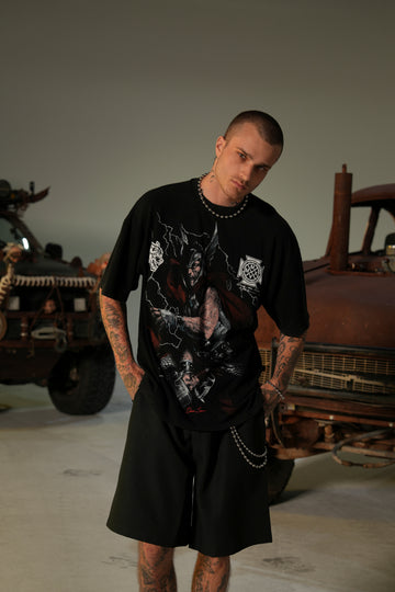 Son Of Odin "Premium" Oversized Tee in Black