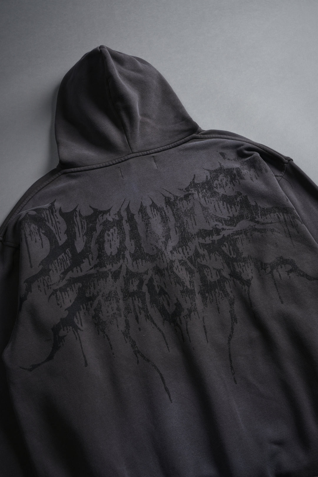 Statue of God "Pierce" Hoodie in Wolf Gray Drift Wash