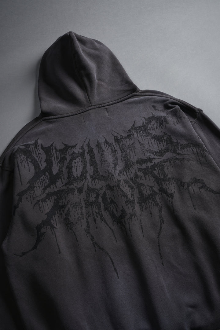 Statue of God "Pierce" Hoodie in Wolf Gray Drift Wash