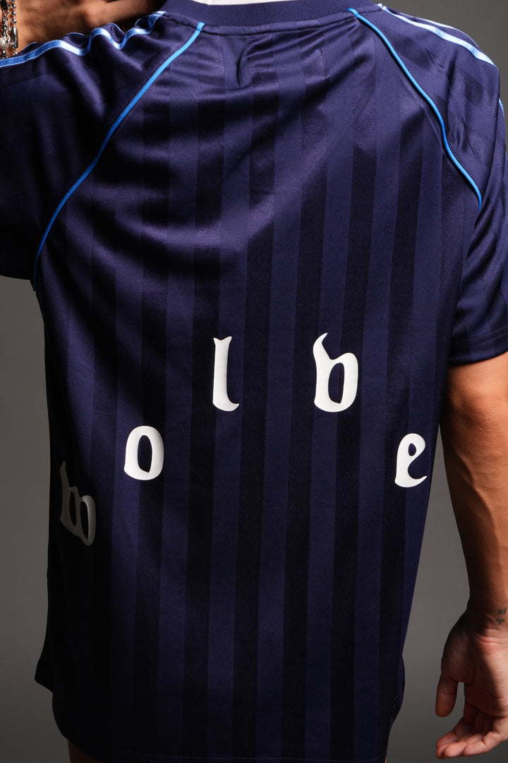 Sakura Forever She Oversized Soccer Jersey in Royal Navy