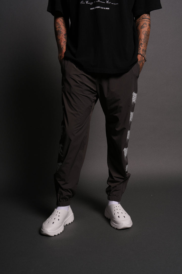 Shadow Hybrid Nylon Track Pants in Wolf Gray