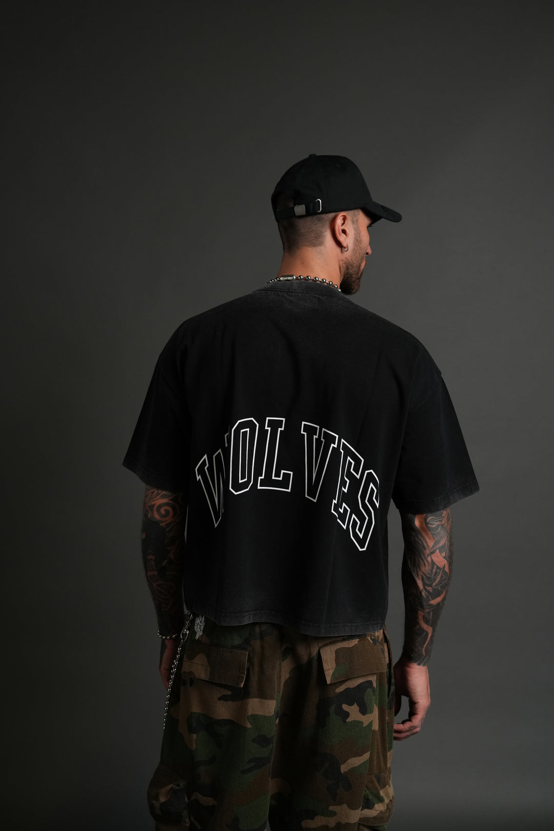 Grim Future Grunge "Box Cut" Tee in Black