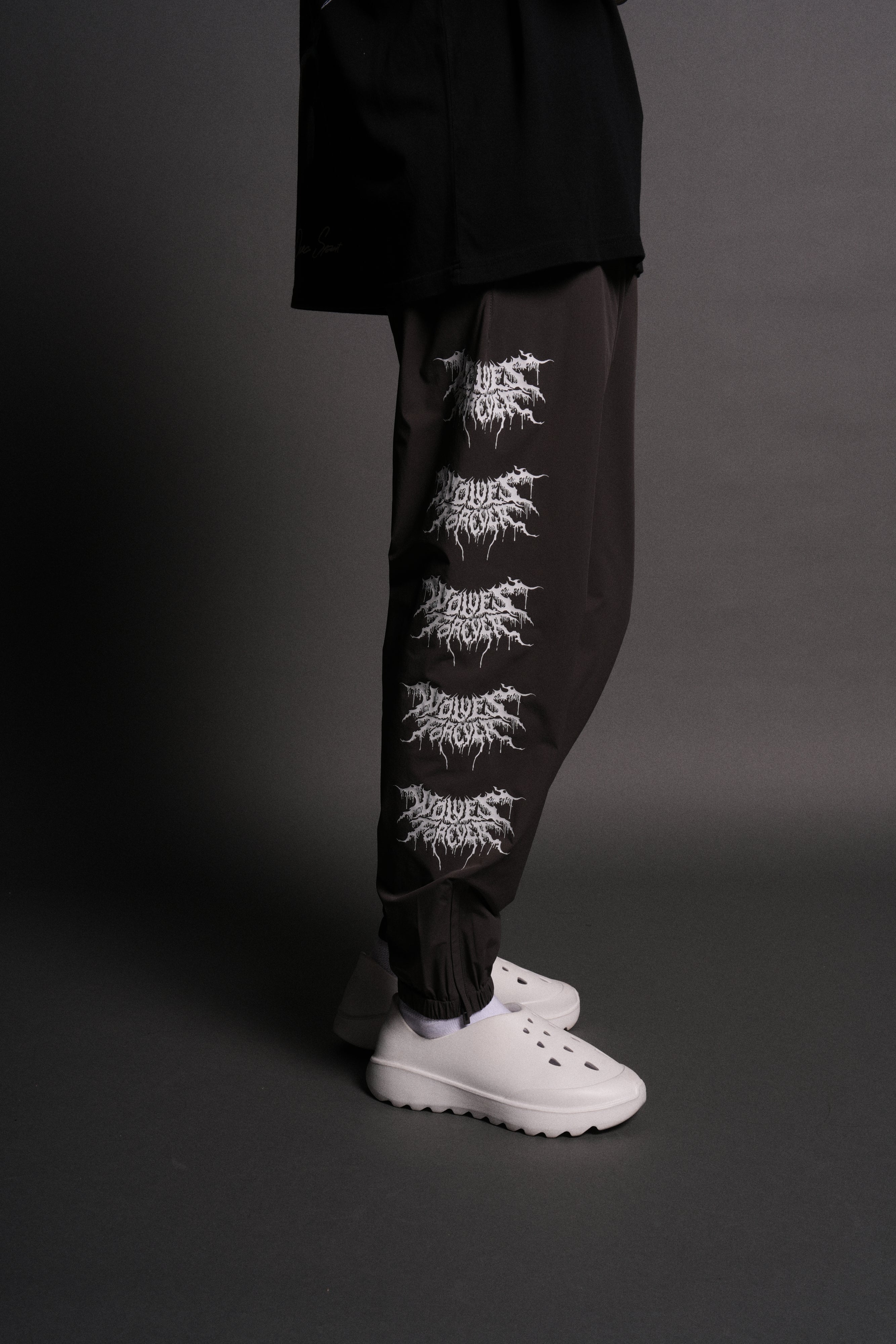 Shadow Hybrid Nylon Track Pants in Wolf Gray