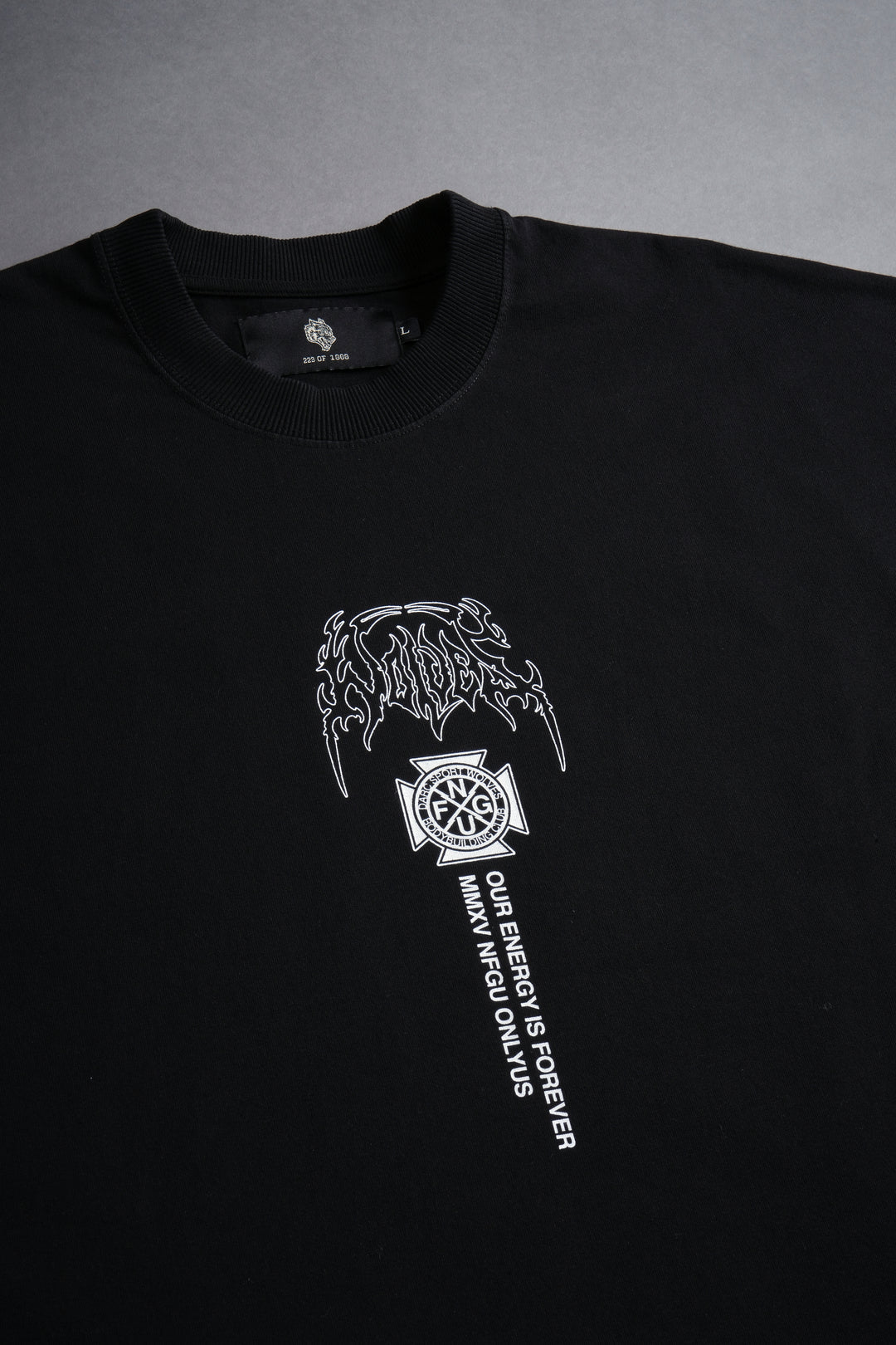 Mourning Star "Grunge" Cut Off Tee in Black