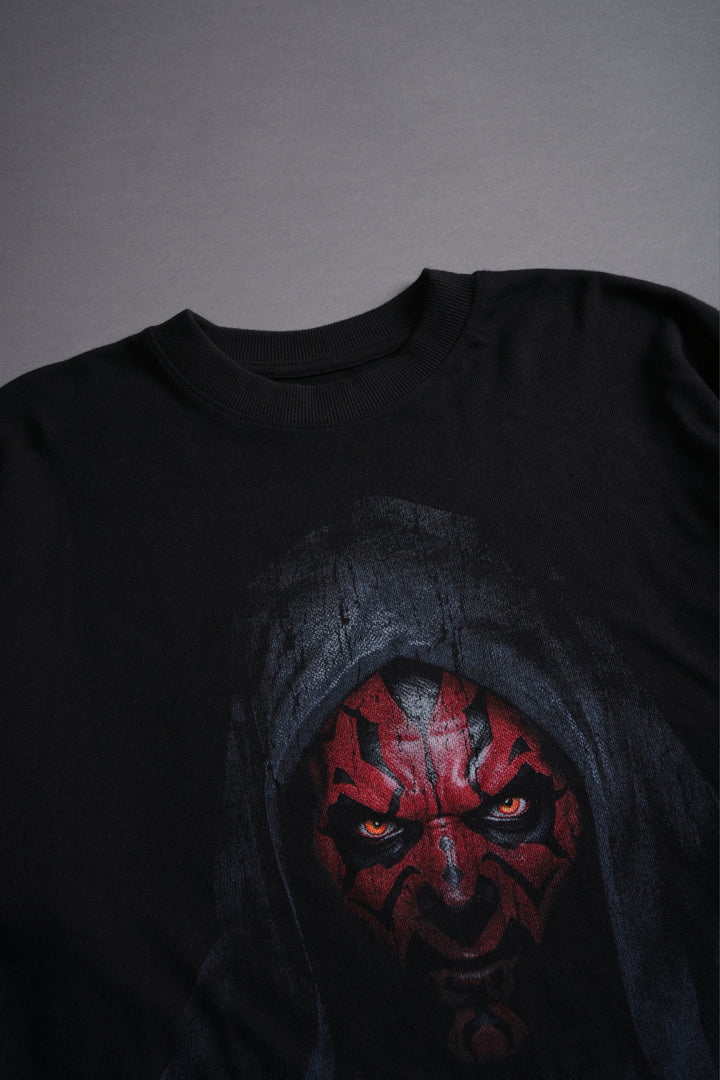 The Power Of The Dark Side Maul "Premium" Oversized Tee in Black