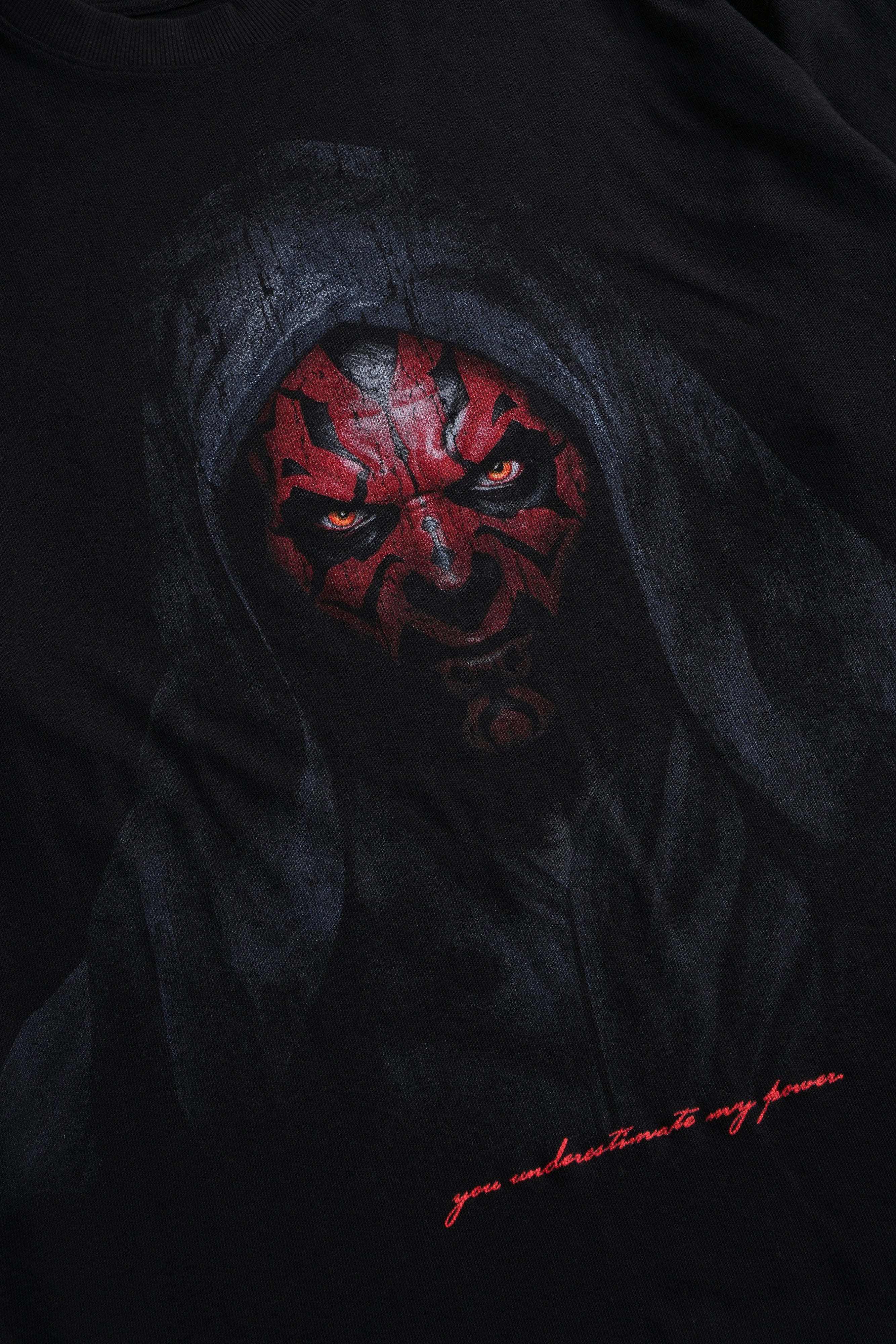 The Power Of The Dark Side Maul "Premium" Oversized Tee in Black