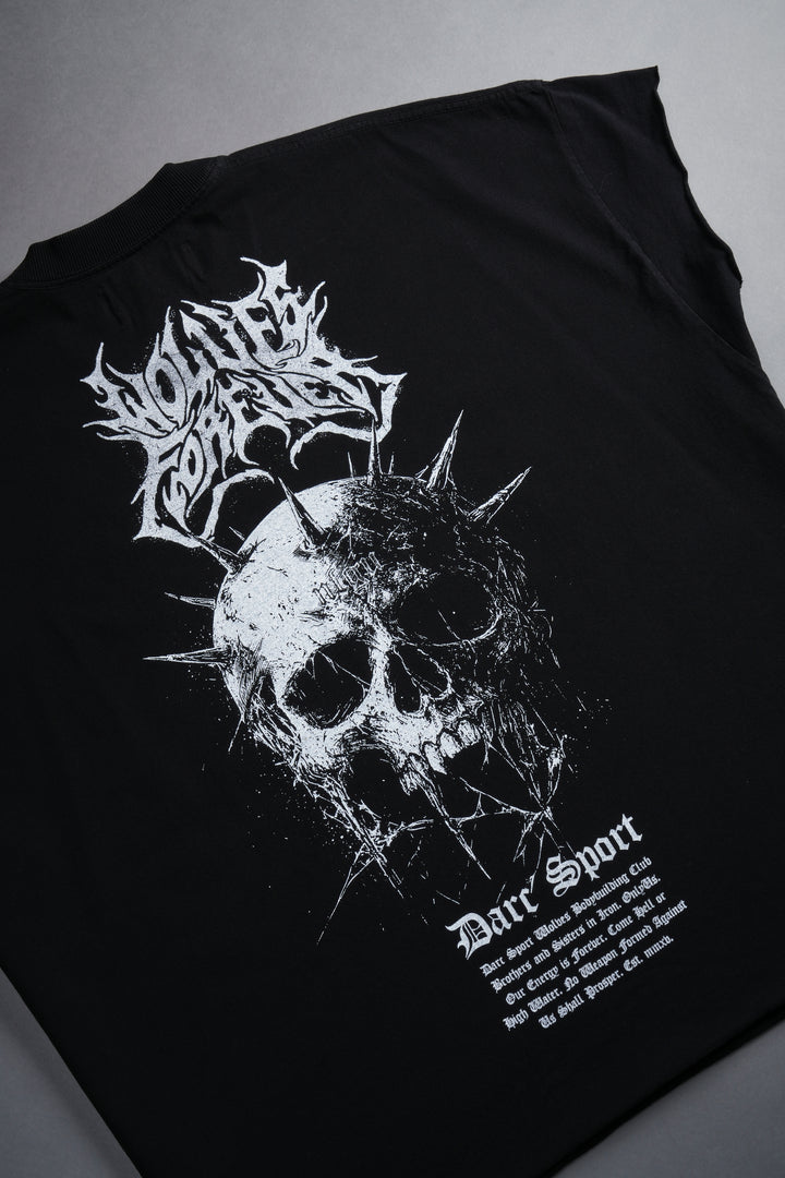 Mourning Star "Grunge" Cut Off Tee in Black