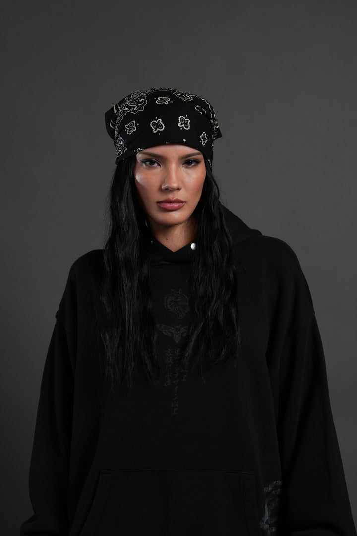 Muzan Kibutsuji "Side-By-Side" Pierce Hoodie in Black