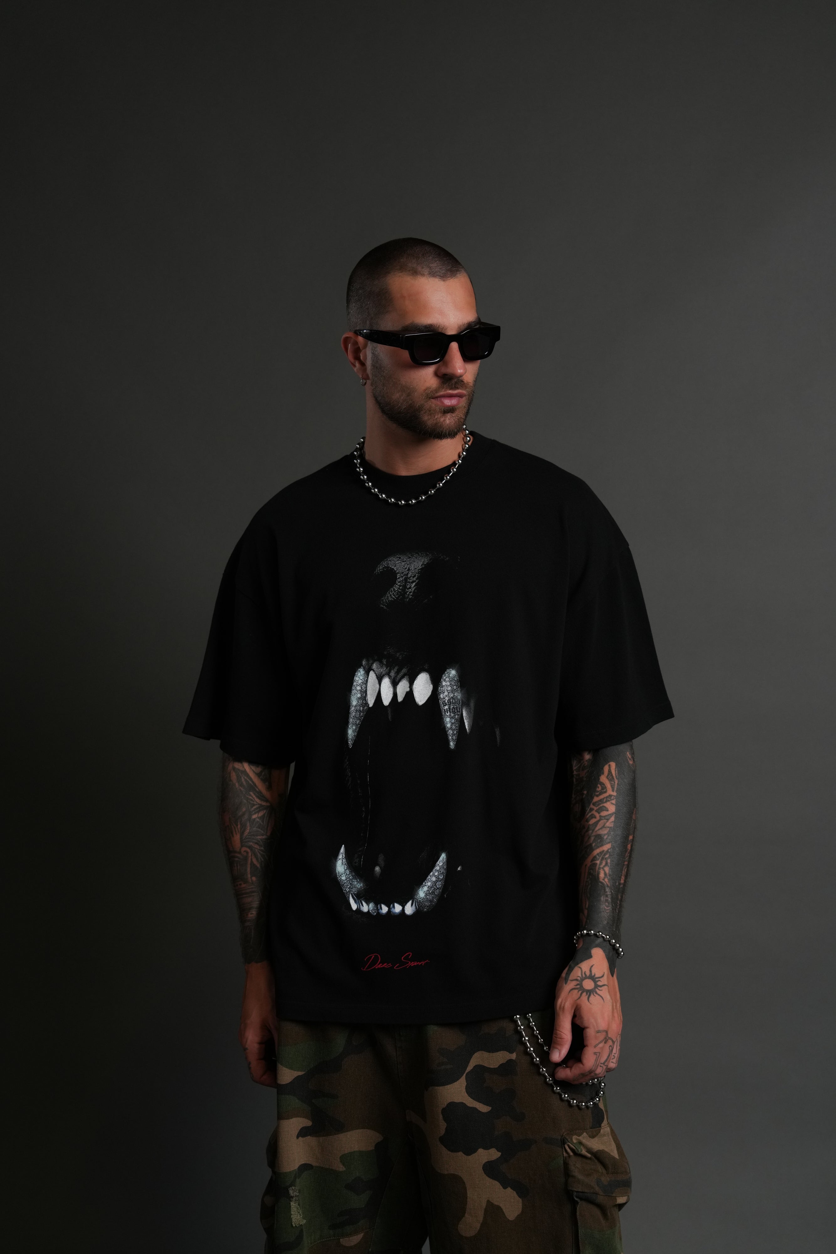 Blood Thirsty Future "Premium" Oversized Tee in Black
