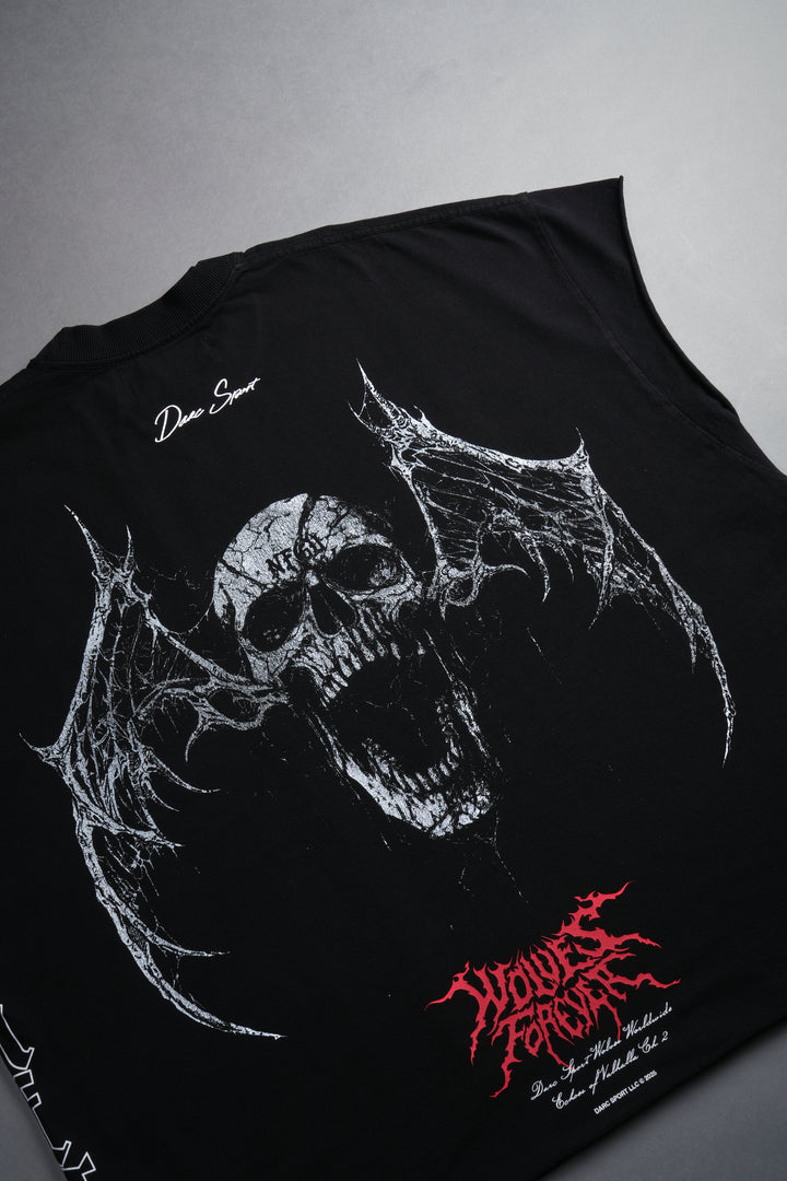 Darc Wings "Grunge" Cut Off Tee in Black