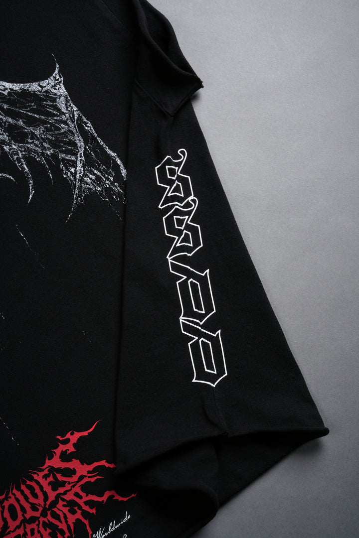 Darc Wings "Grunge" Cut Off Tee in Black