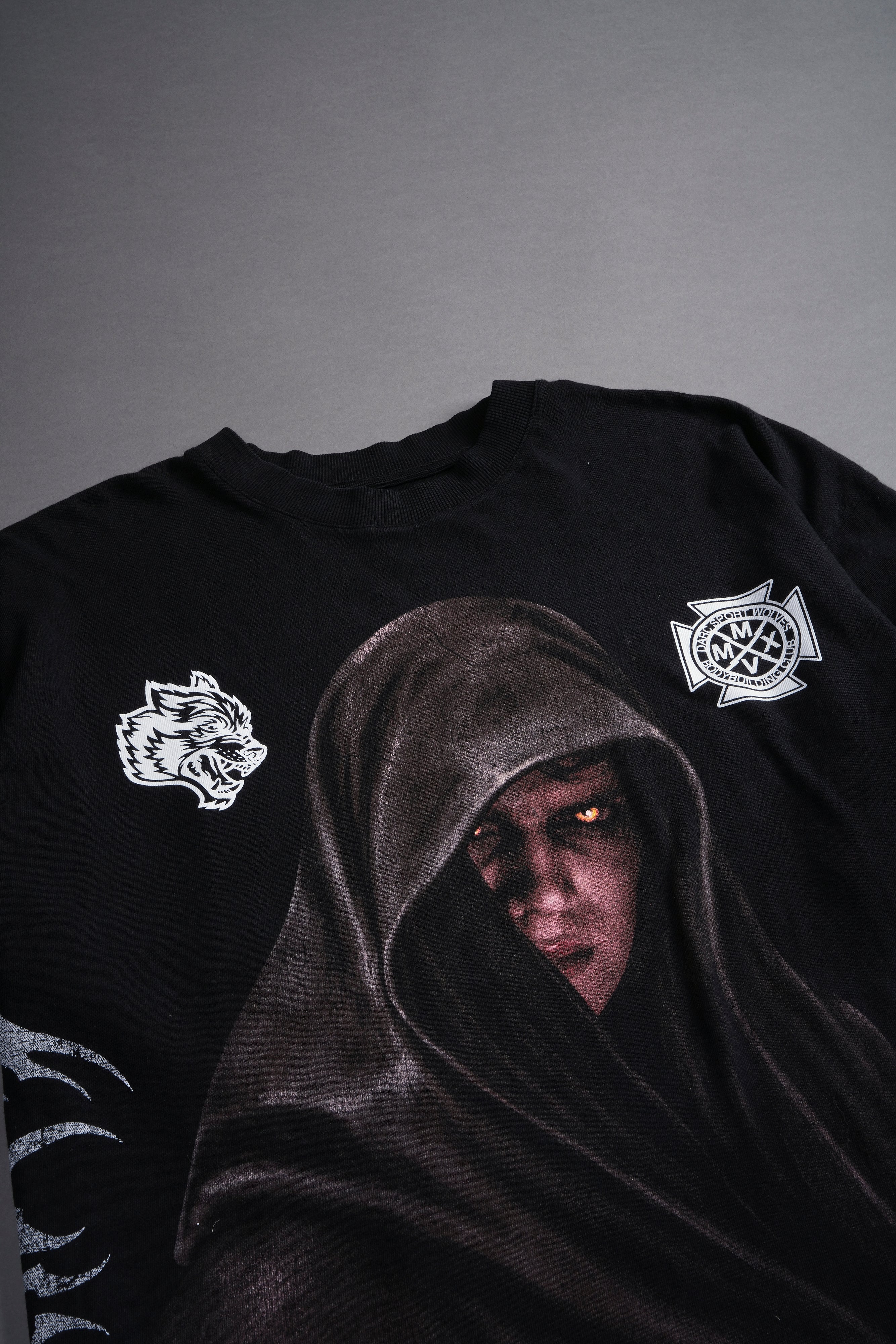 Revenge "Side By Side" Oversized Tee in Black