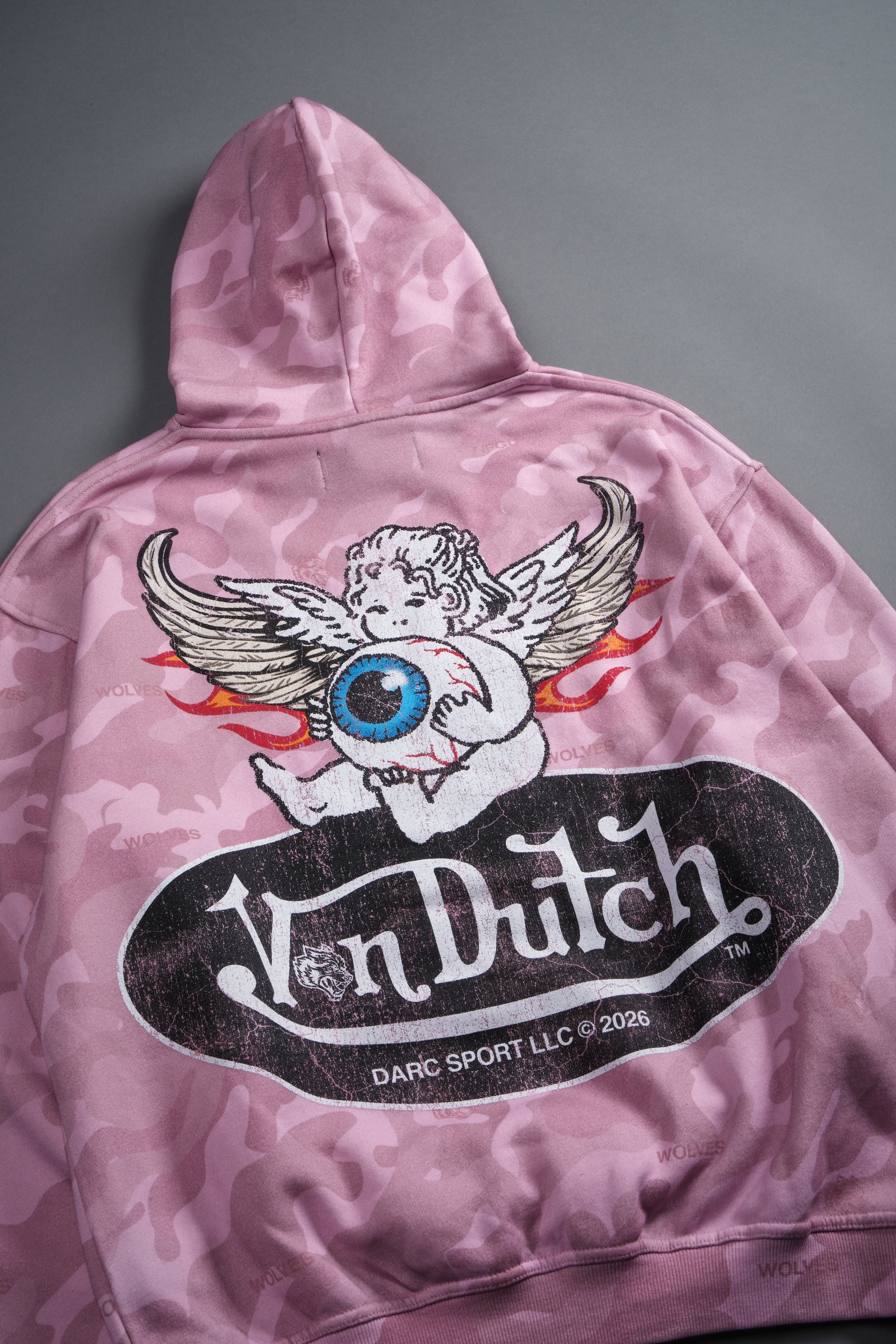Von Wild Pierce Hoodie in Dsvd Bubblegum Camo
