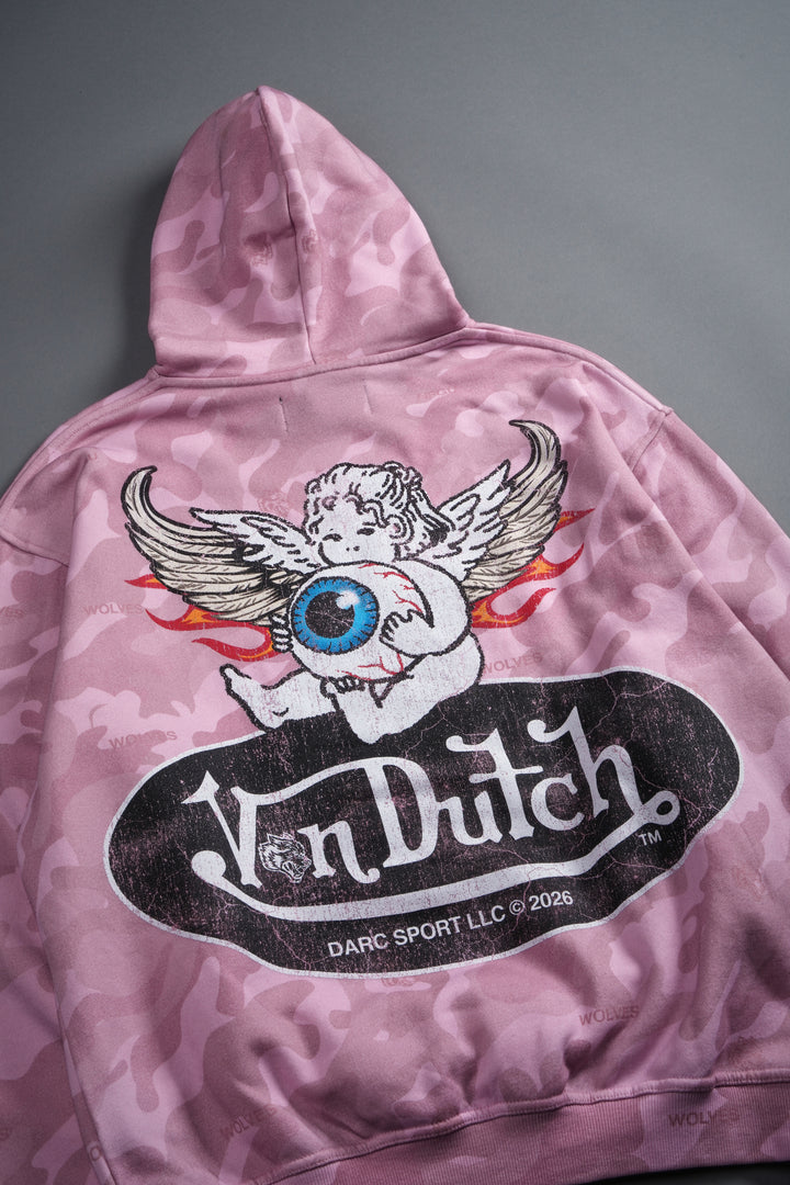 Von Wild Pierce Hoodie in Dsvd Bubblegum Camo