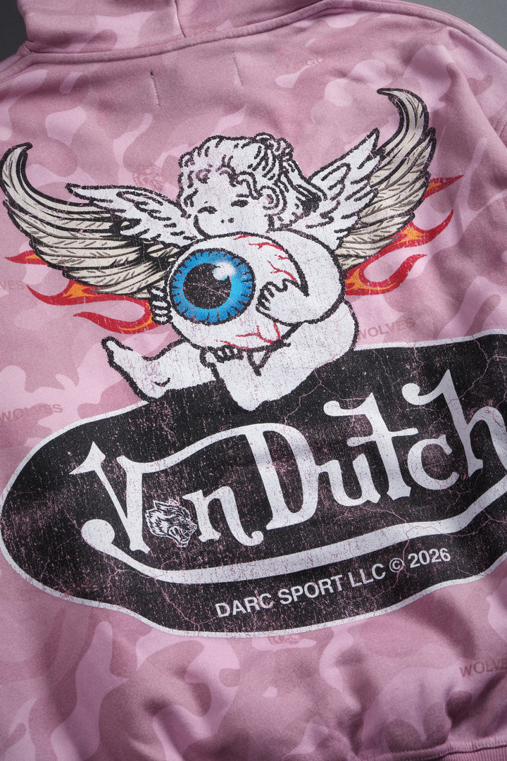 Von Wild Pierce Hoodie in Dsvd Bubblegum Camo