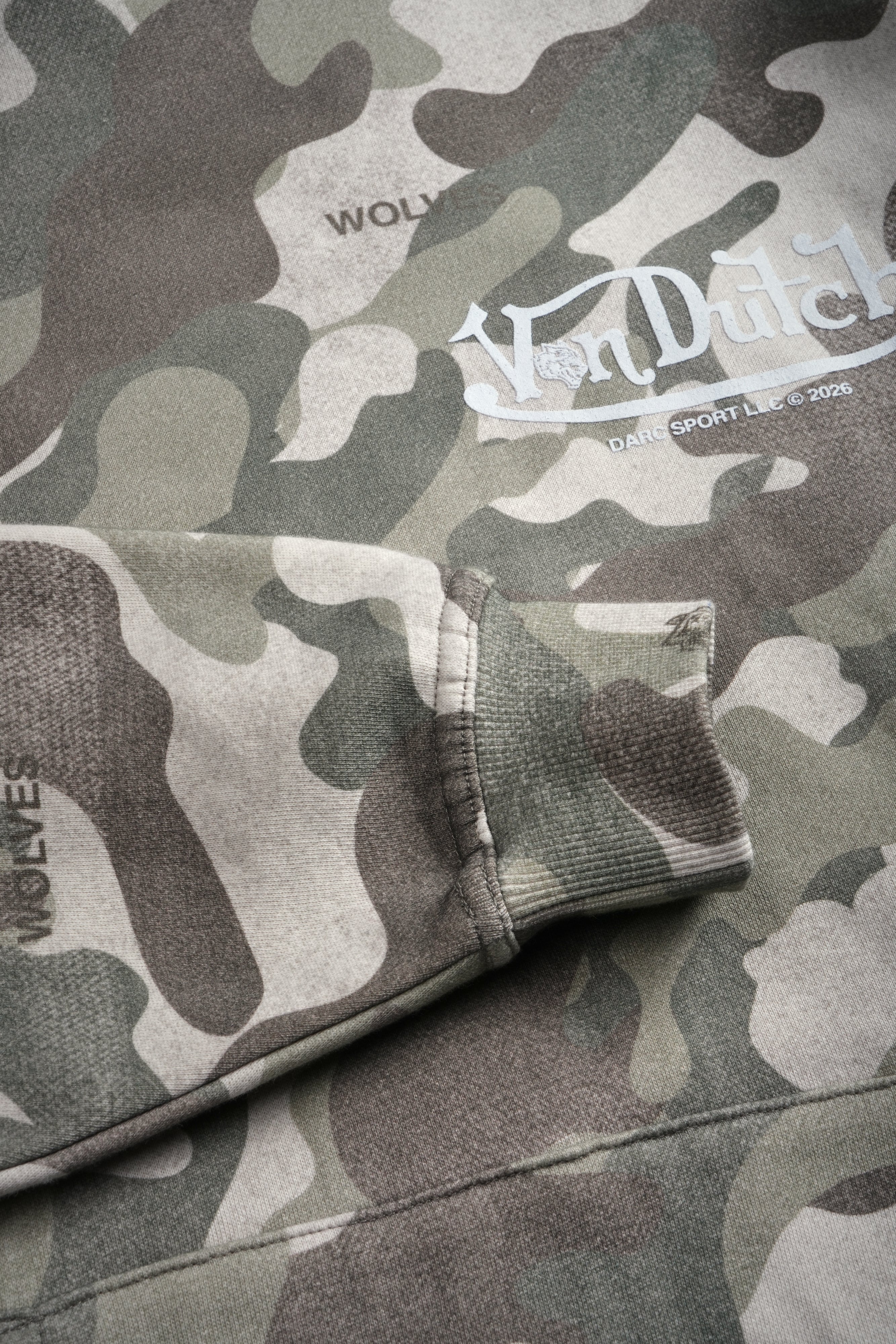 Von Wild Pierce Hoodie in Dsvd Green Camo