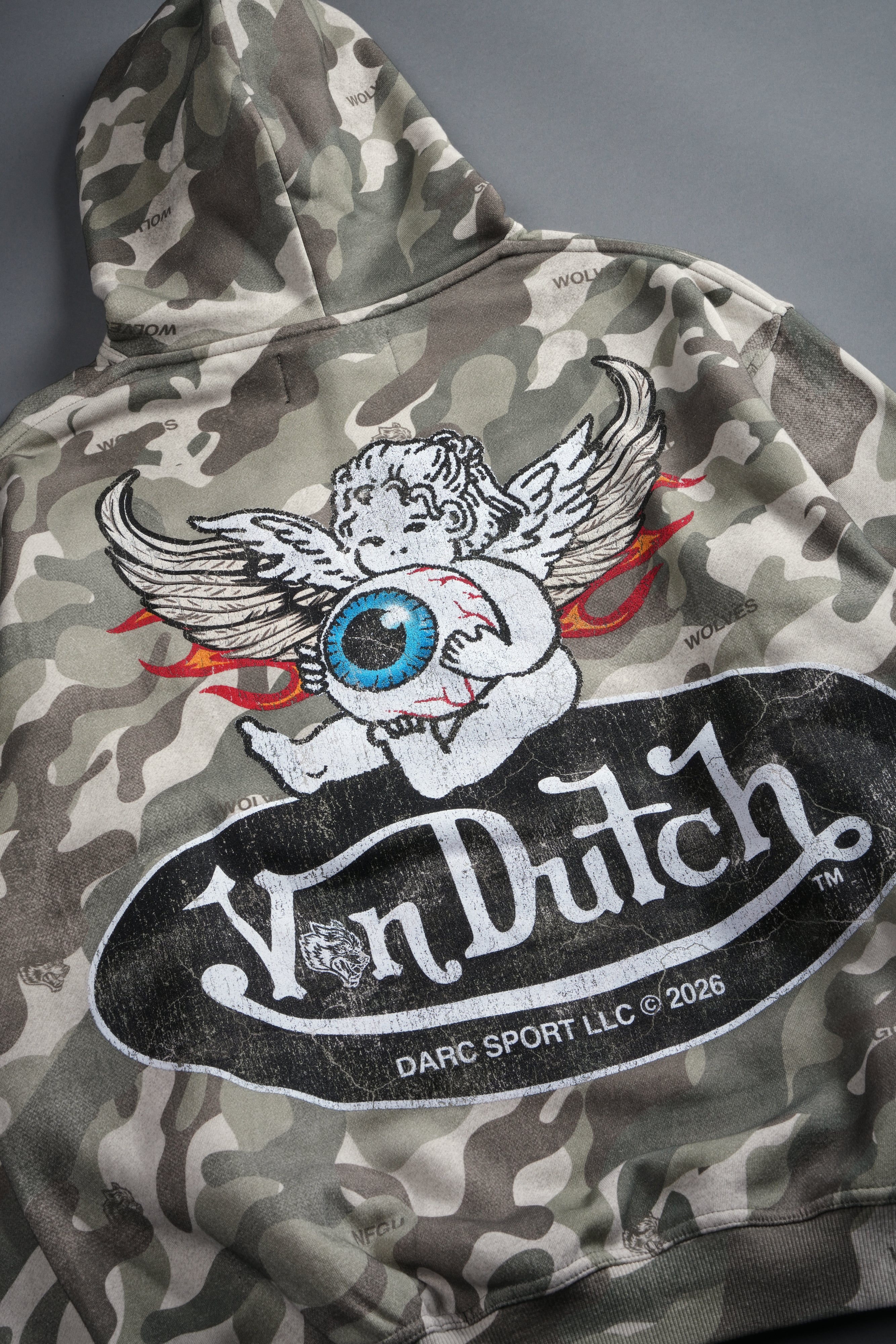 Darc Sport NATIVE WOLF PIERCE HOODIE M 緑 Von Wild Pierce Hoodie in Dsvd Green Camo – DarcSport