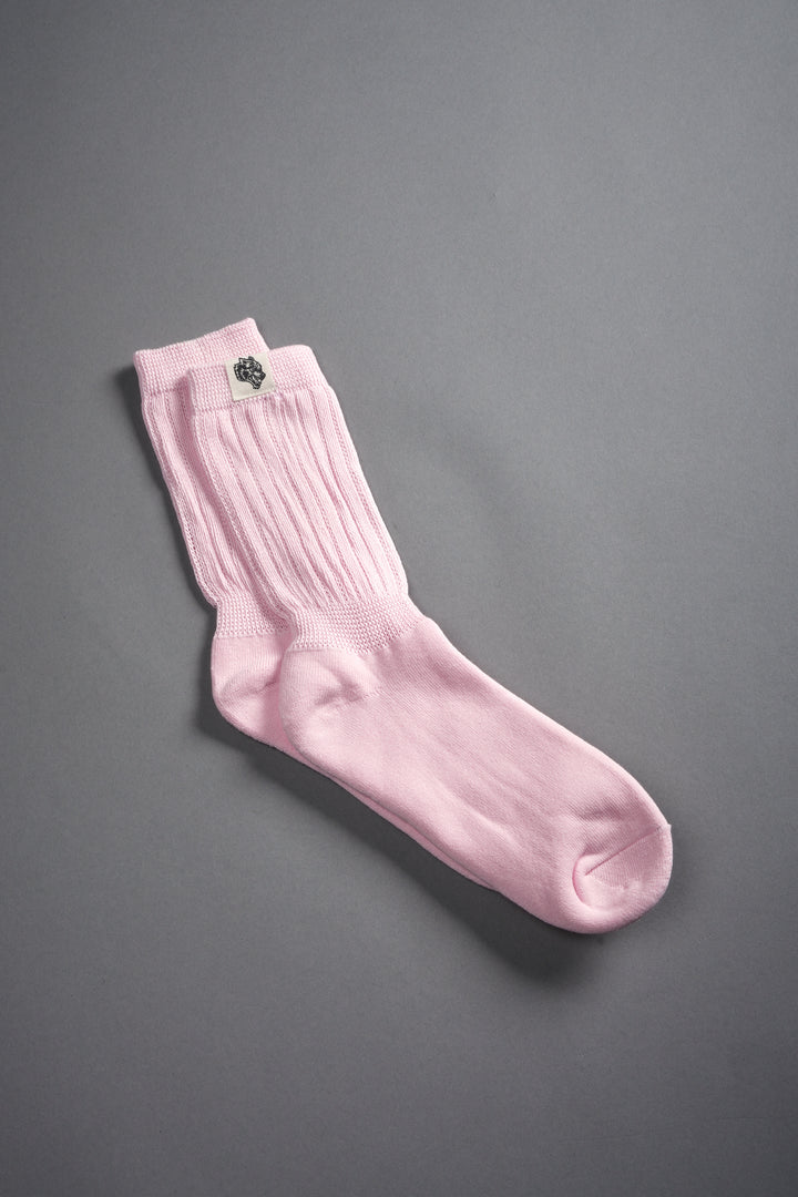 Wolf Patch V2 Comfy Socks in Blush Pink