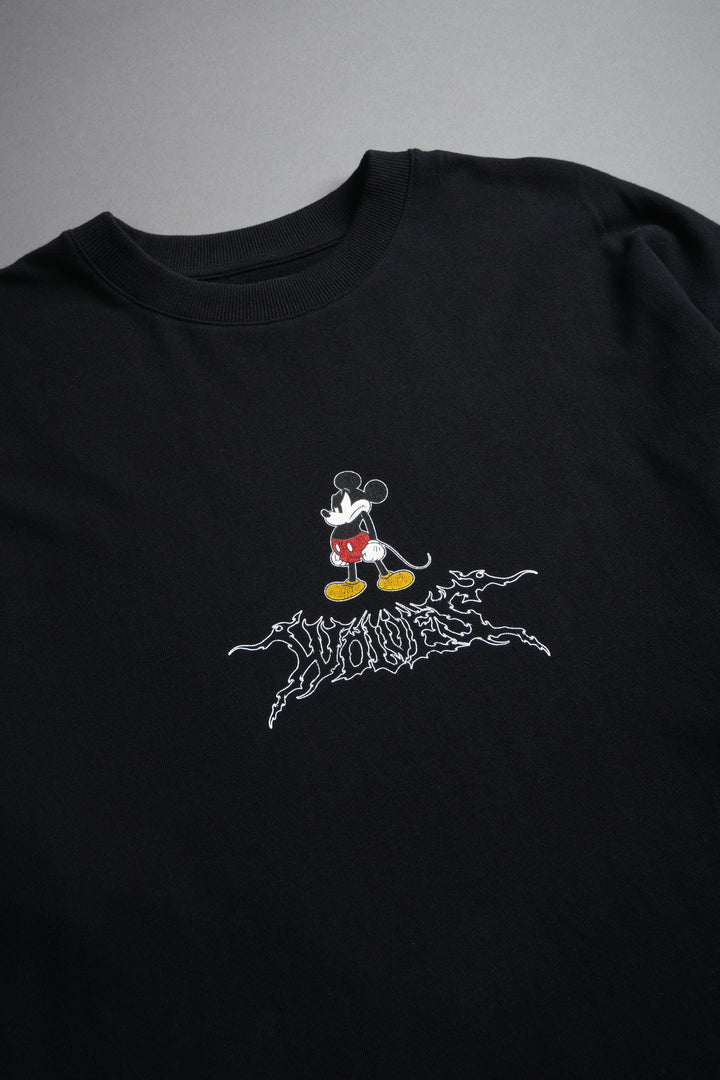 Mickey Wlvsfrvr Premium Oversized Tee in Black