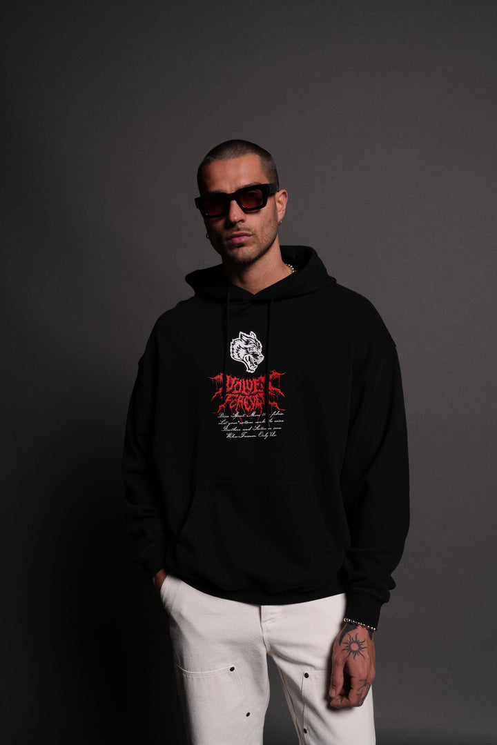 Jack Hammer "Grunge" Hoodie in Black
