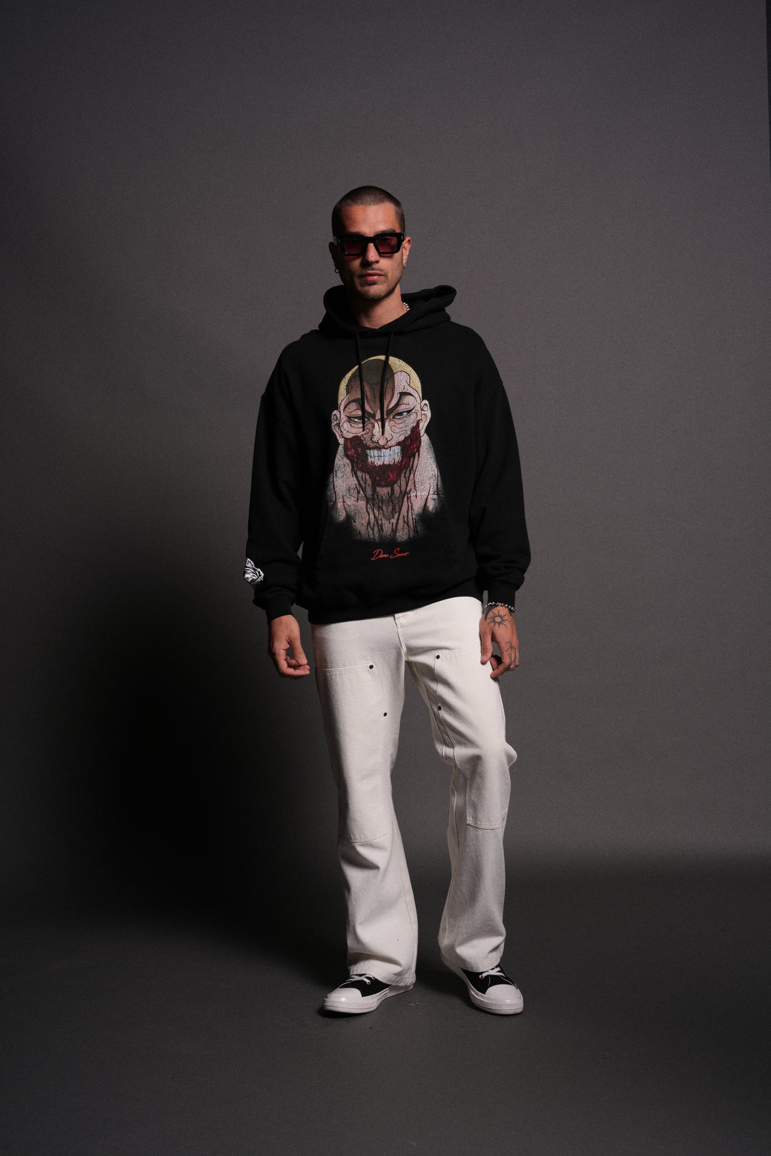 Enraged "Grunge" Hoodie in Black