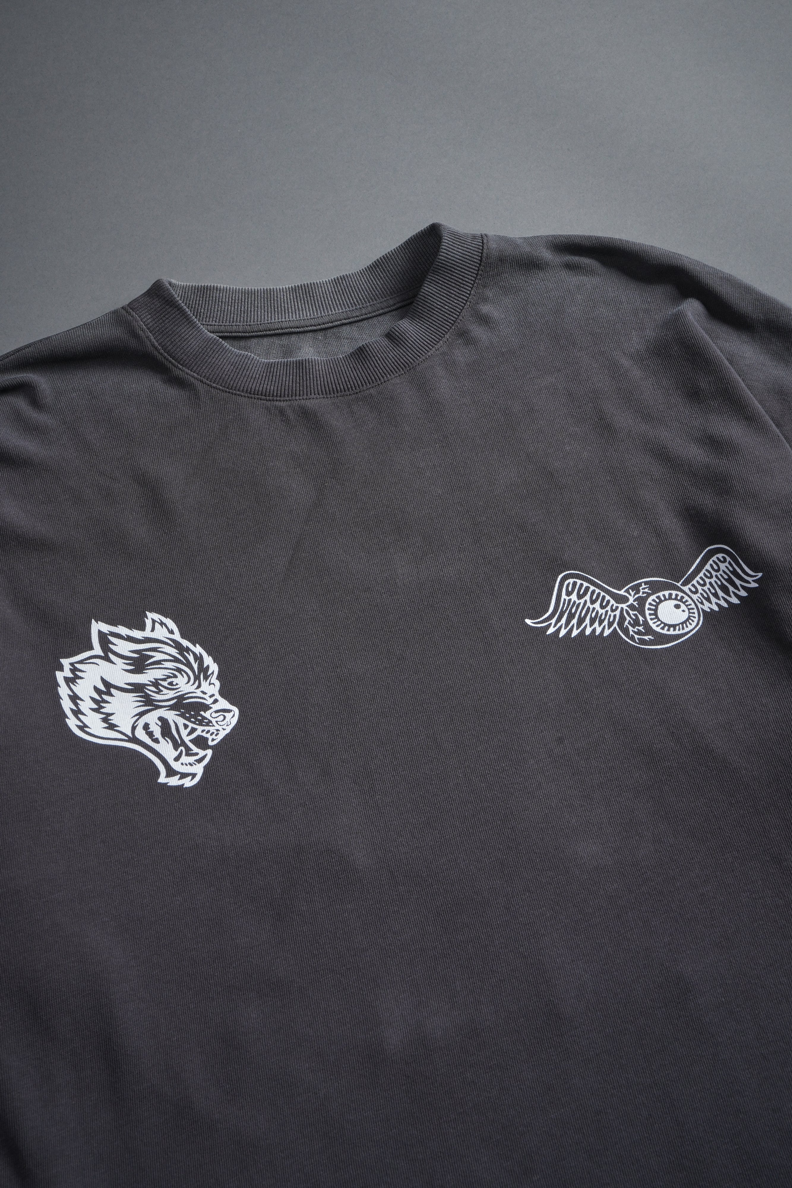 Kulture Klash V2 Premium Oversized Tee in Wolf Gray
