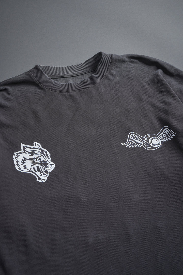 Kulture Klash V2 Premium Oversized Tee in Wolf Gray