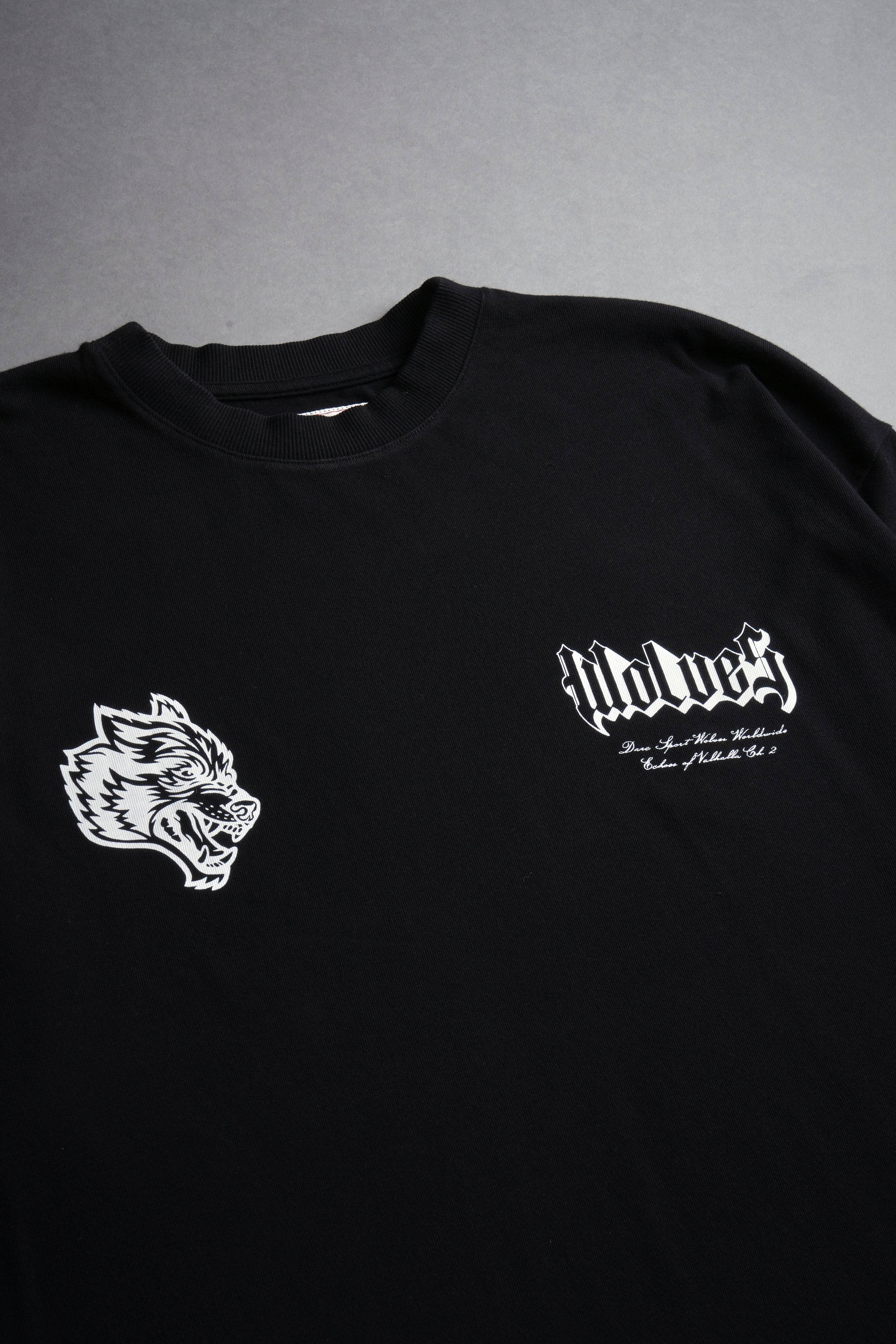 Darc Pegasus "Side By Side" Oversized Tee in Black