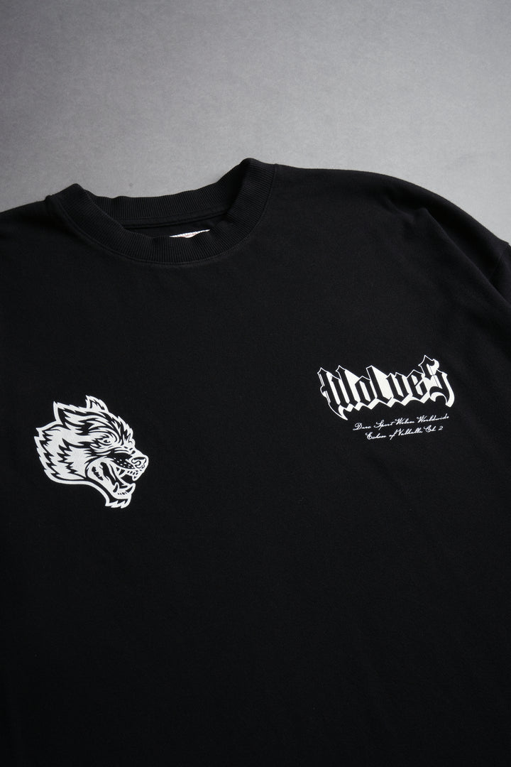 Darc Pegasus "Side By Side" Oversized Tee in Black
