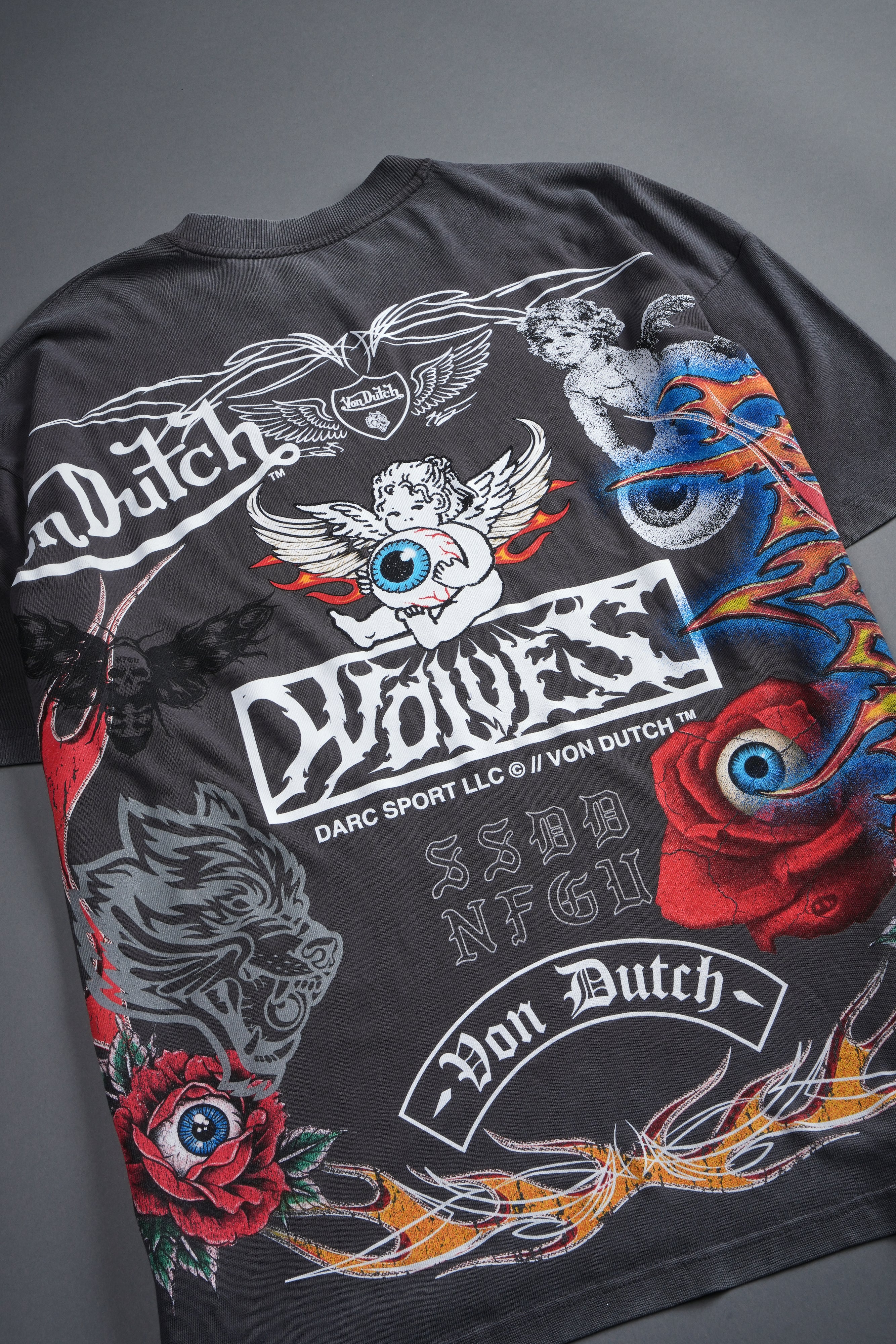 Kulture Klash V2 Premium Oversized Tee in Wolf Gray