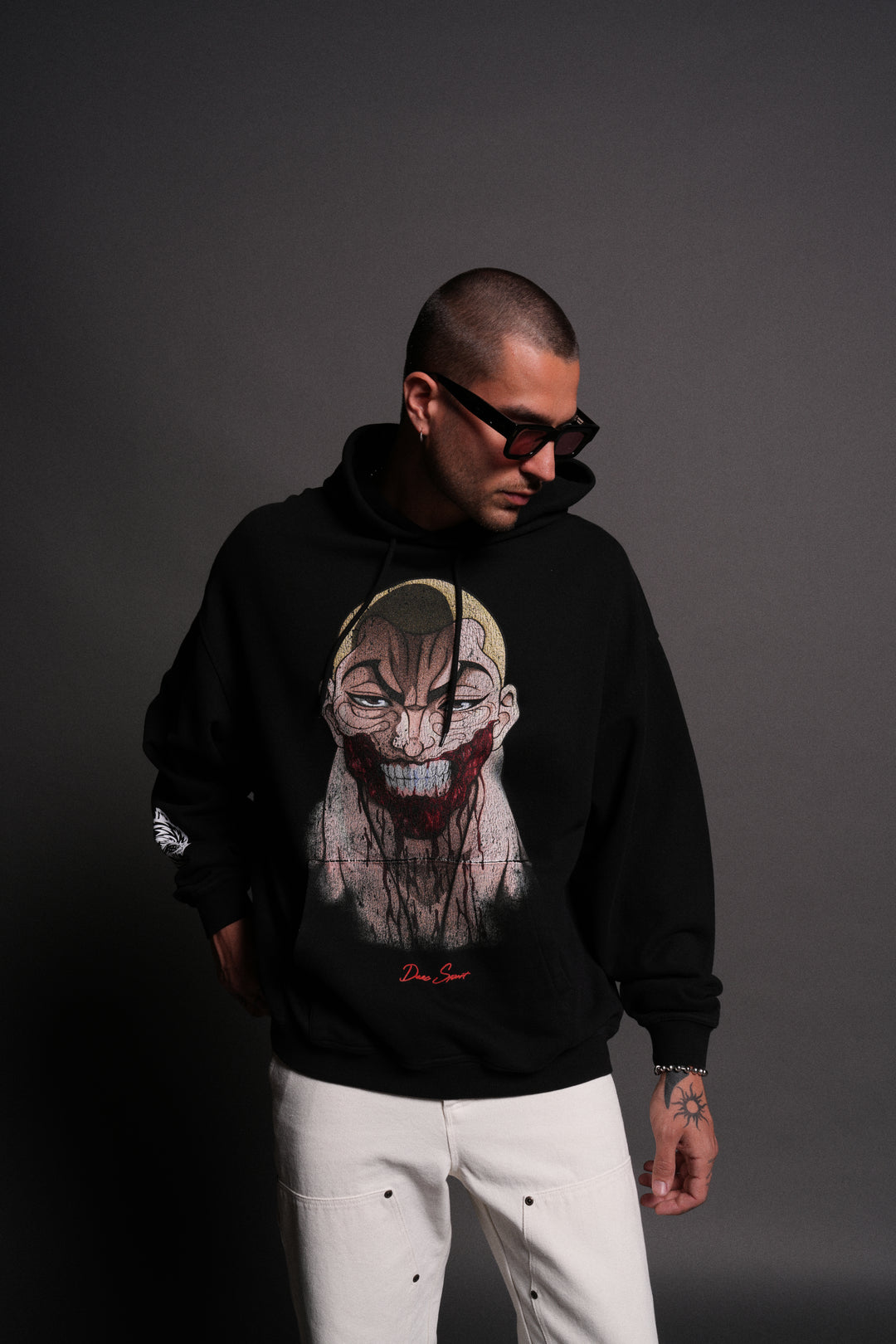 Enraged "Grunge" Hoodie in Black
