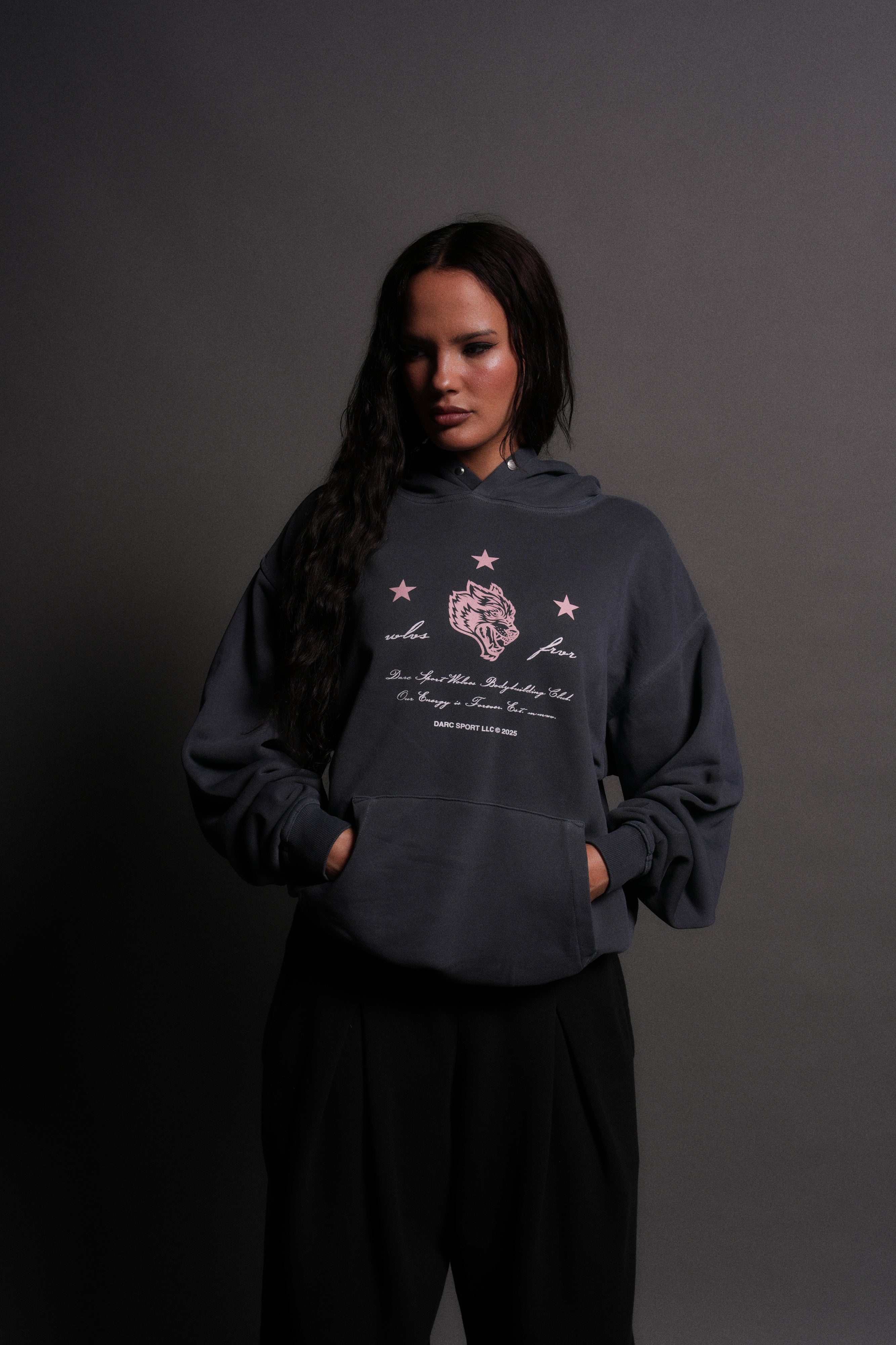 She's a Star Unisex "Pierce" Hoodie in Darc Blue