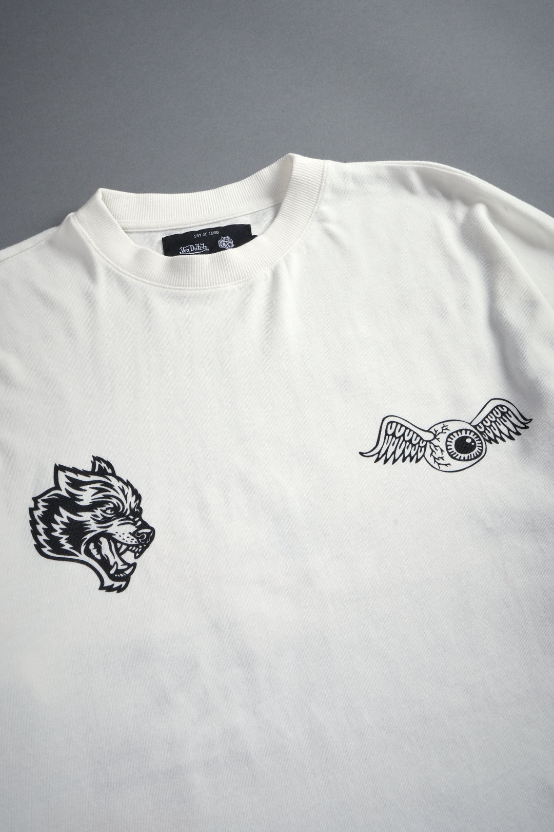 Kulture Klash Premium Oversized Tee in Cream