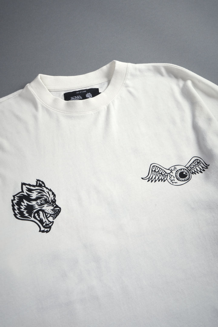 Kulture Klash Premium Oversized Tee in Cream