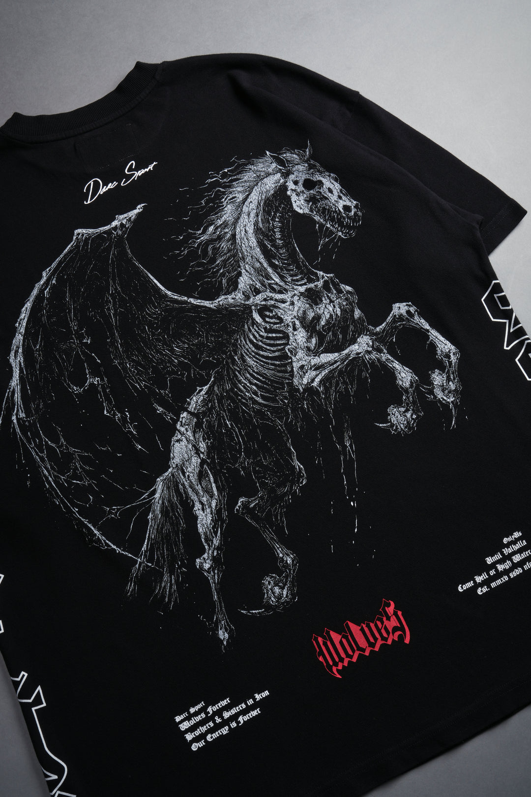 Darc Pegasus "Side By Side" Oversized Tee in Black
