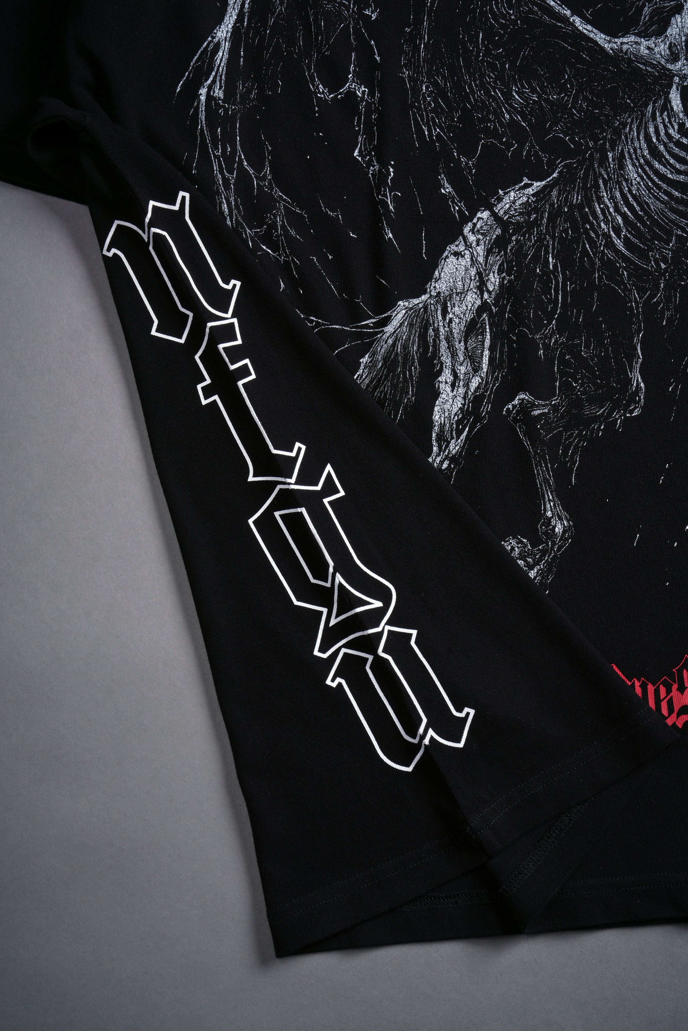 Darc Pegasus "Side By Side" Oversized Tee in Black