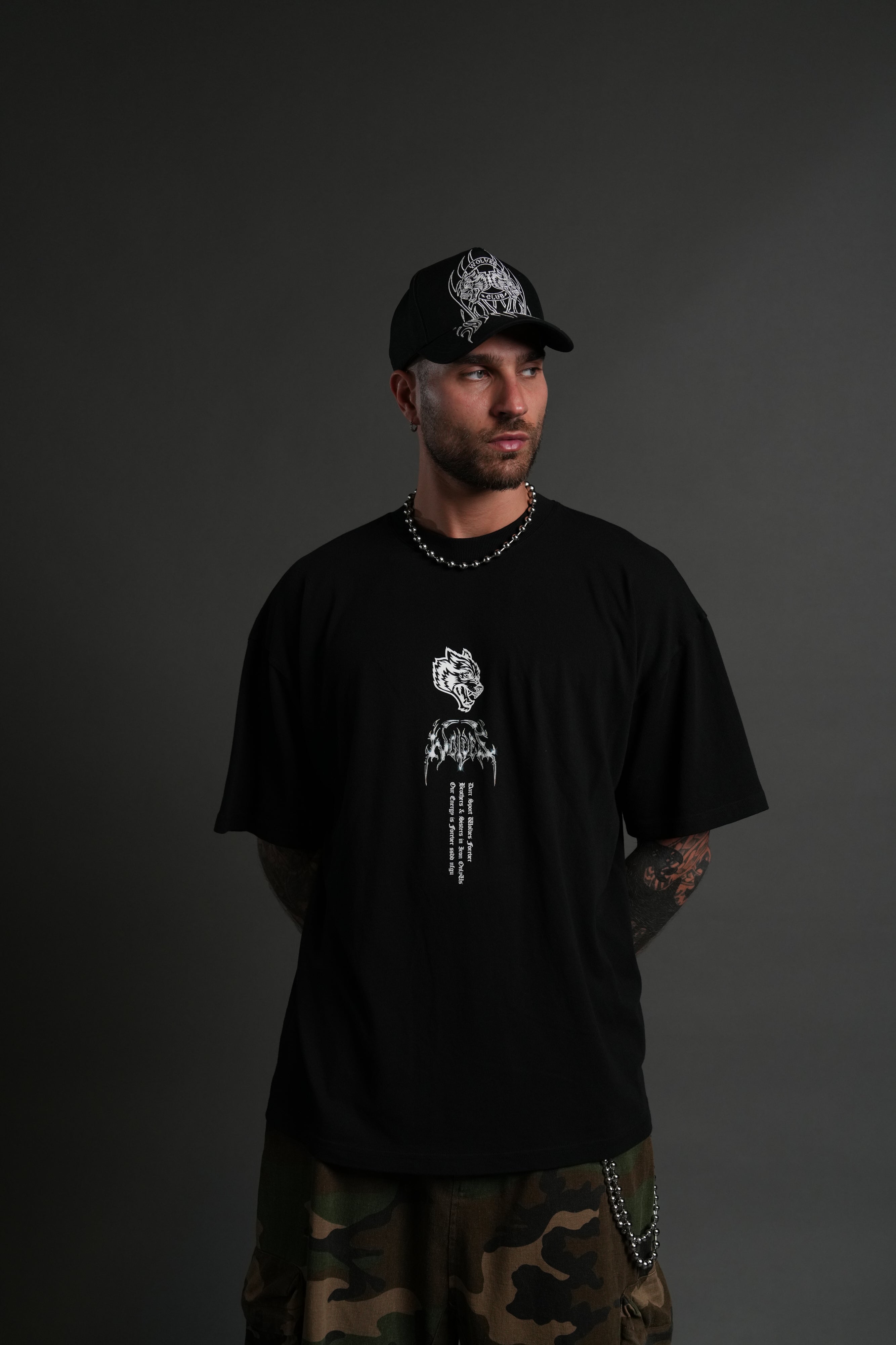 Darc Future "Premium" Oversized Tee in Black