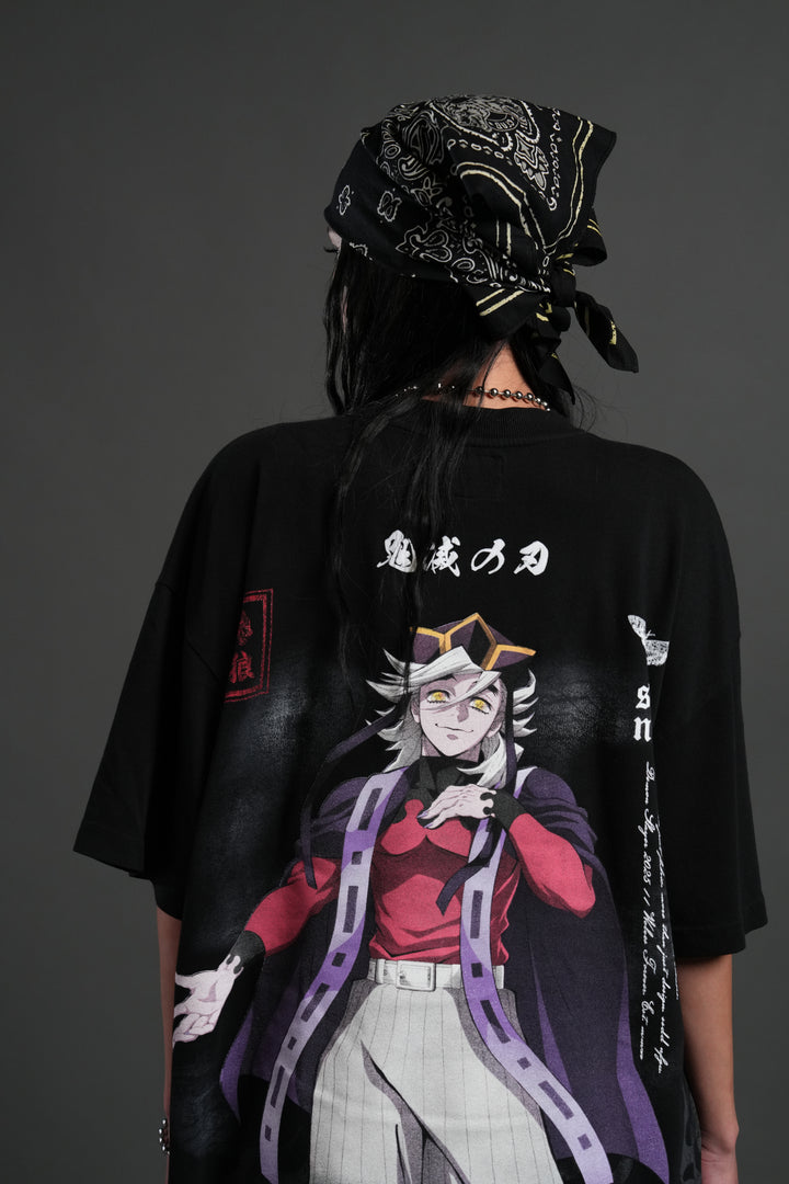 Doma "Side By Side" Series Premium Oversized Tee in Black